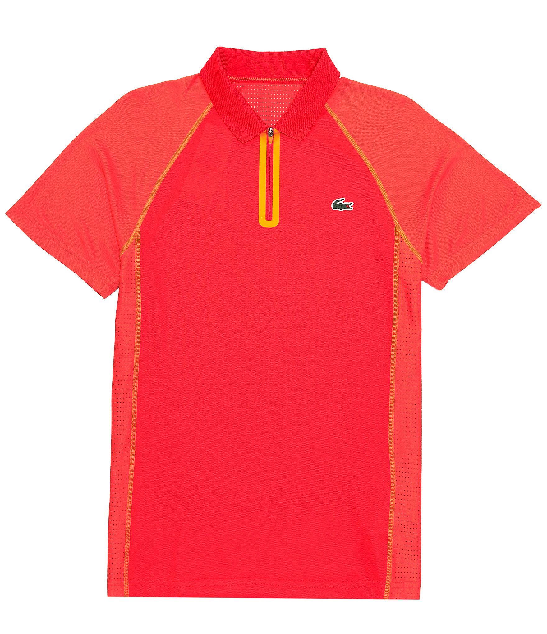 gemak woordenboek intern Lacoste Performance Stretch Quarter-Zip Short Sleeve Polo Shirt | Dillard's
