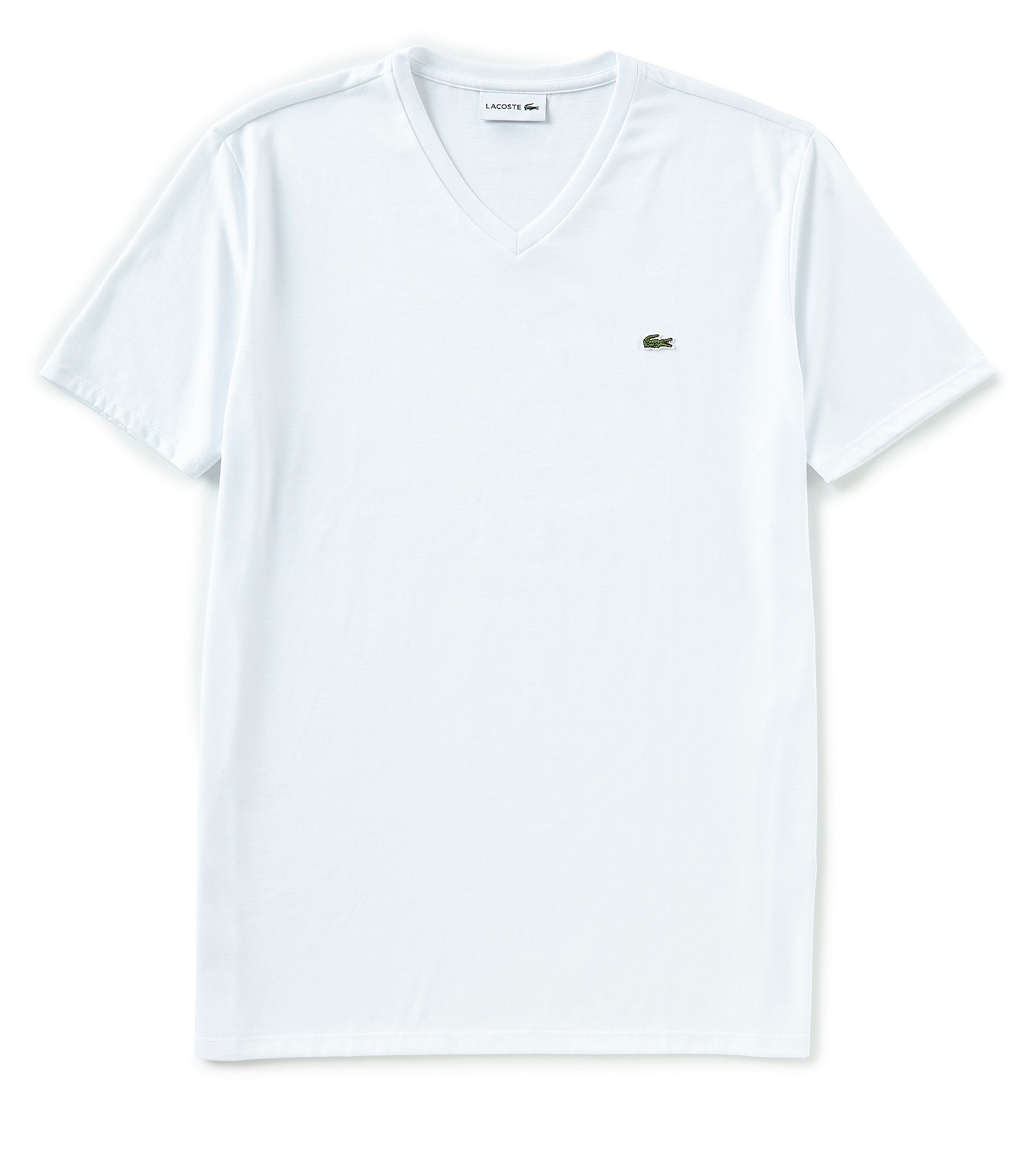 white lacoste polo shirt
