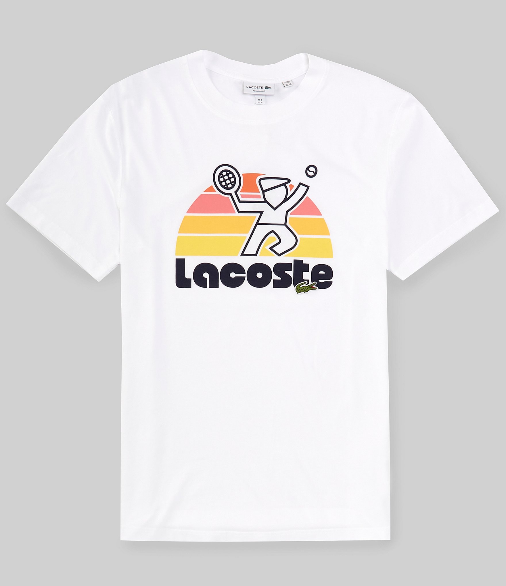 Lacoste Tennis Print Short Sleeve Graphic T-Shirt