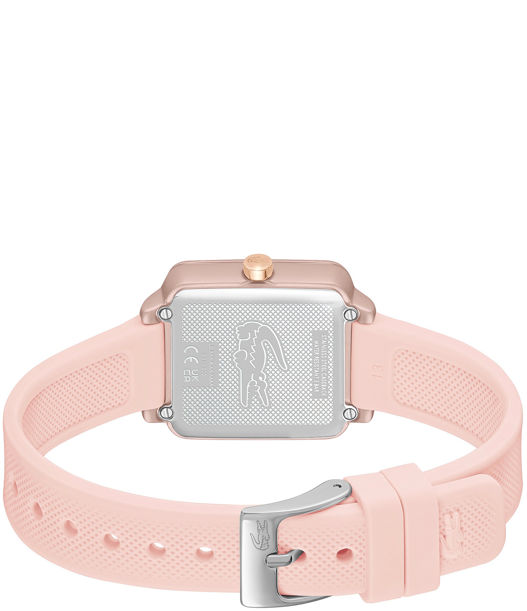 Lacoste Women's 12.12 Flow Quartz Analog Blush Silicone Strap Watch