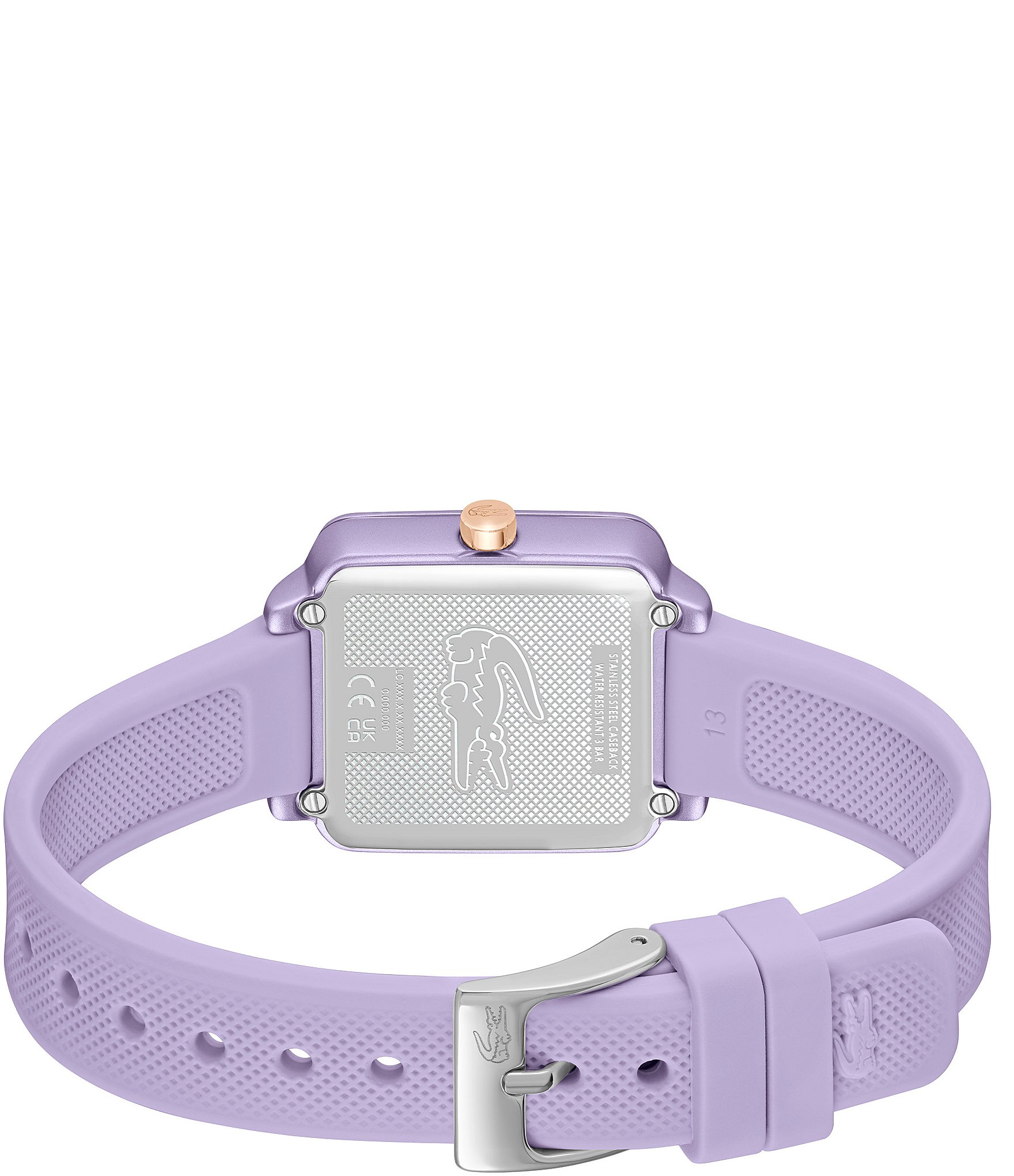 Lacoste Women's 12.12 Flow Quartz Analog Lavender Silicone Strap Watch