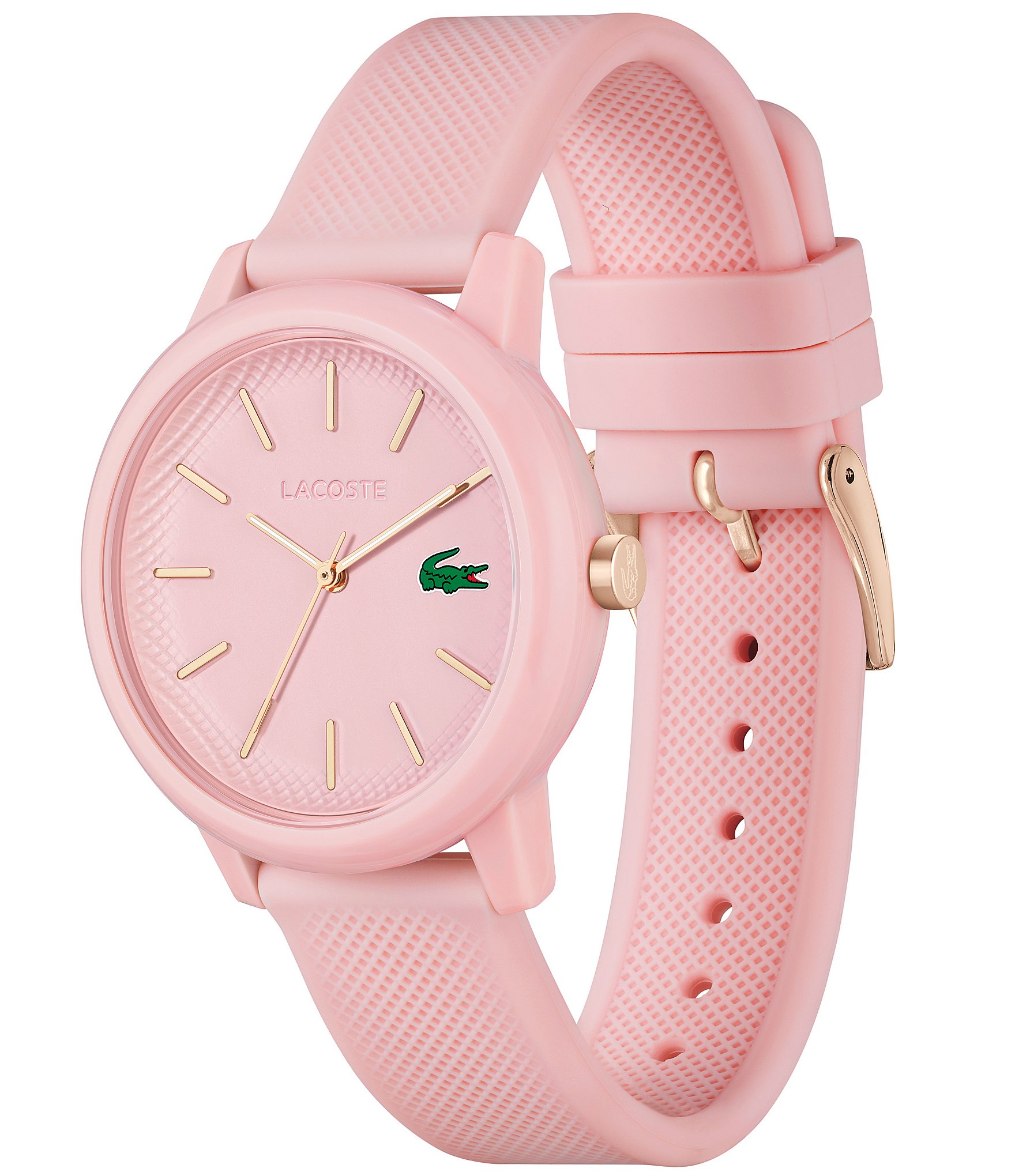 Lacoste Women's 12.12 Quartz Analog Pink Silicone Watch