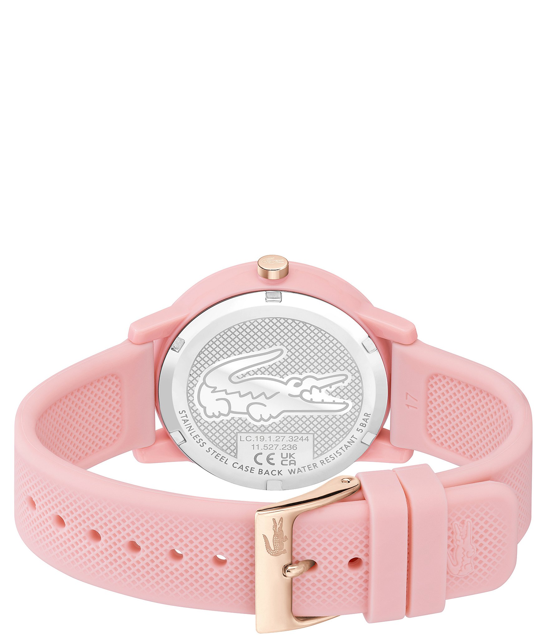 Lacoste Women's 12.12 Quartz Analog Pink Silicone Watch