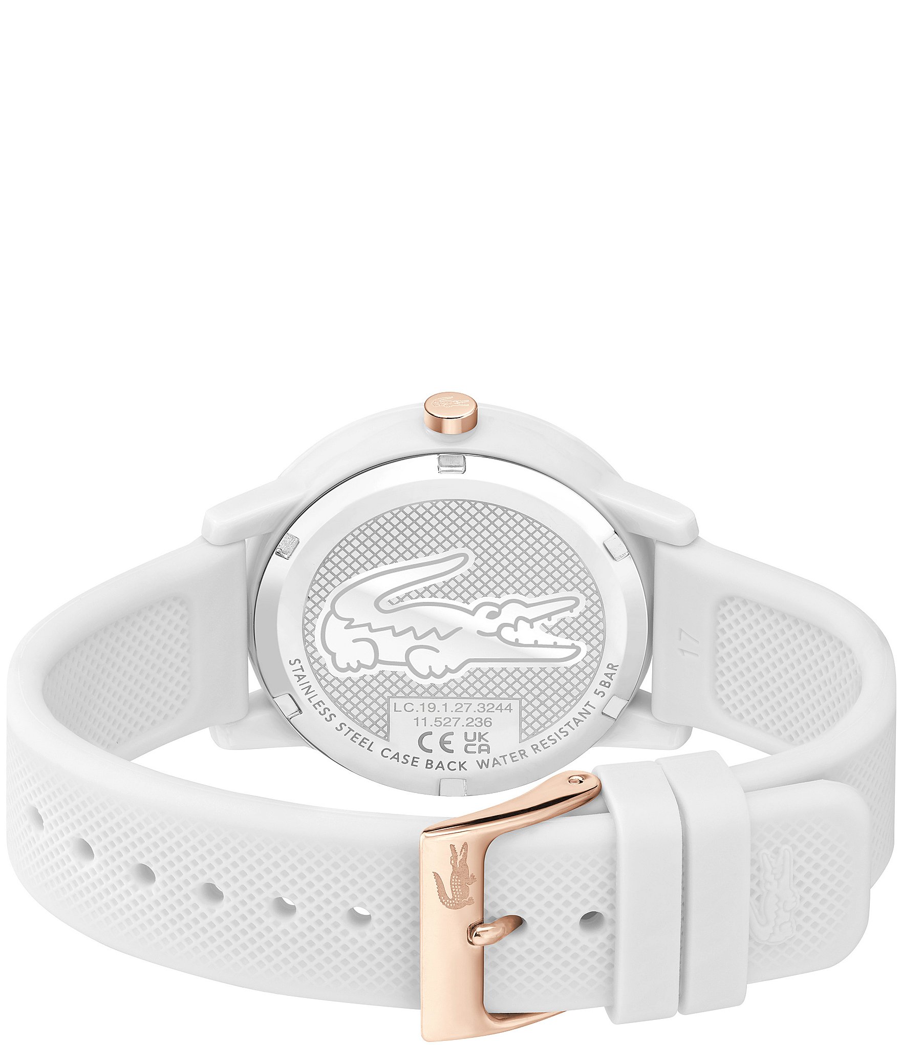 Lacoste Women's 12.12 Quartz Analog White Silicone Strap Watch