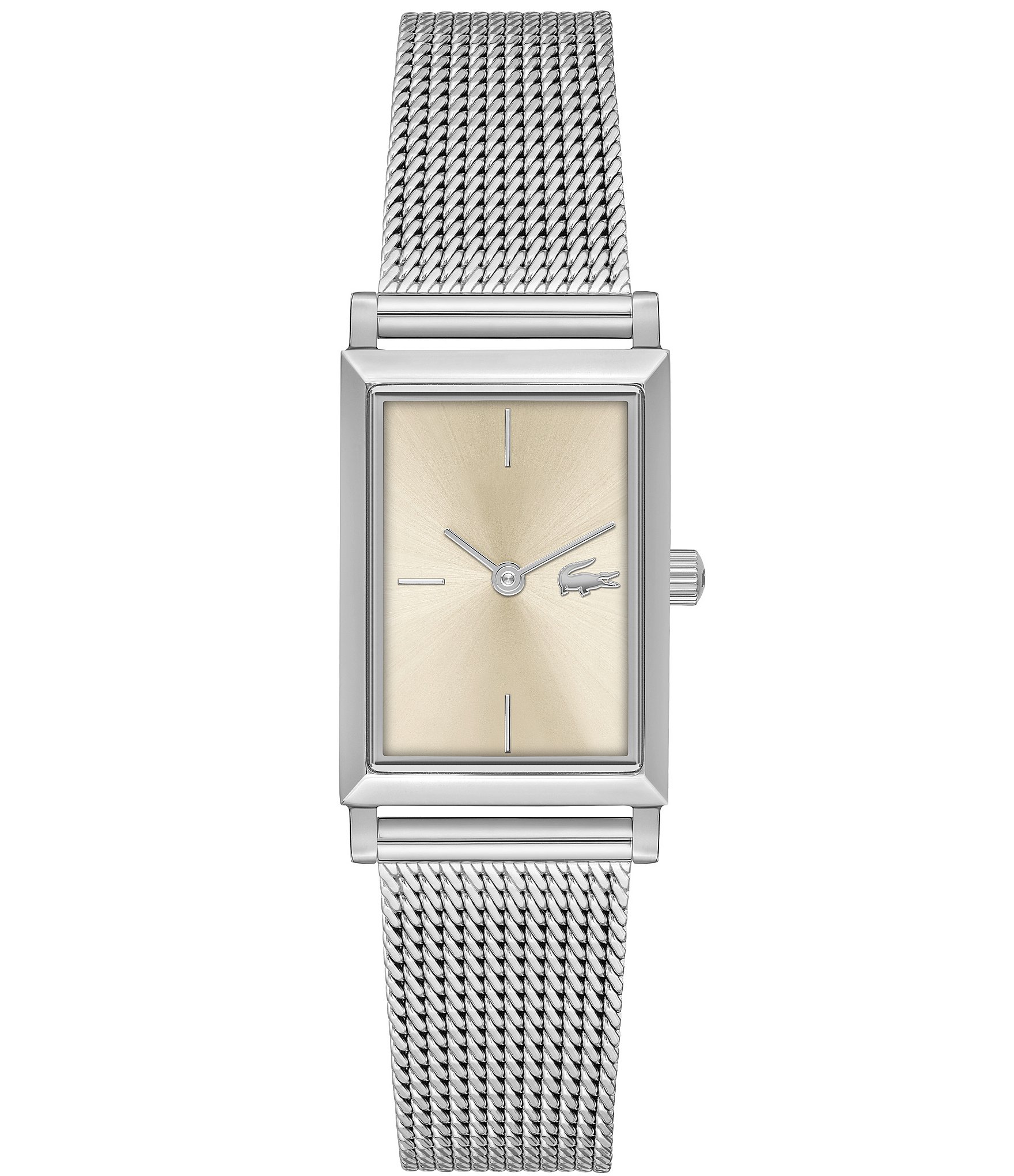 Lacoste Women's Catherine Two Hand Stainless Steel Mesh Bracelet Watch