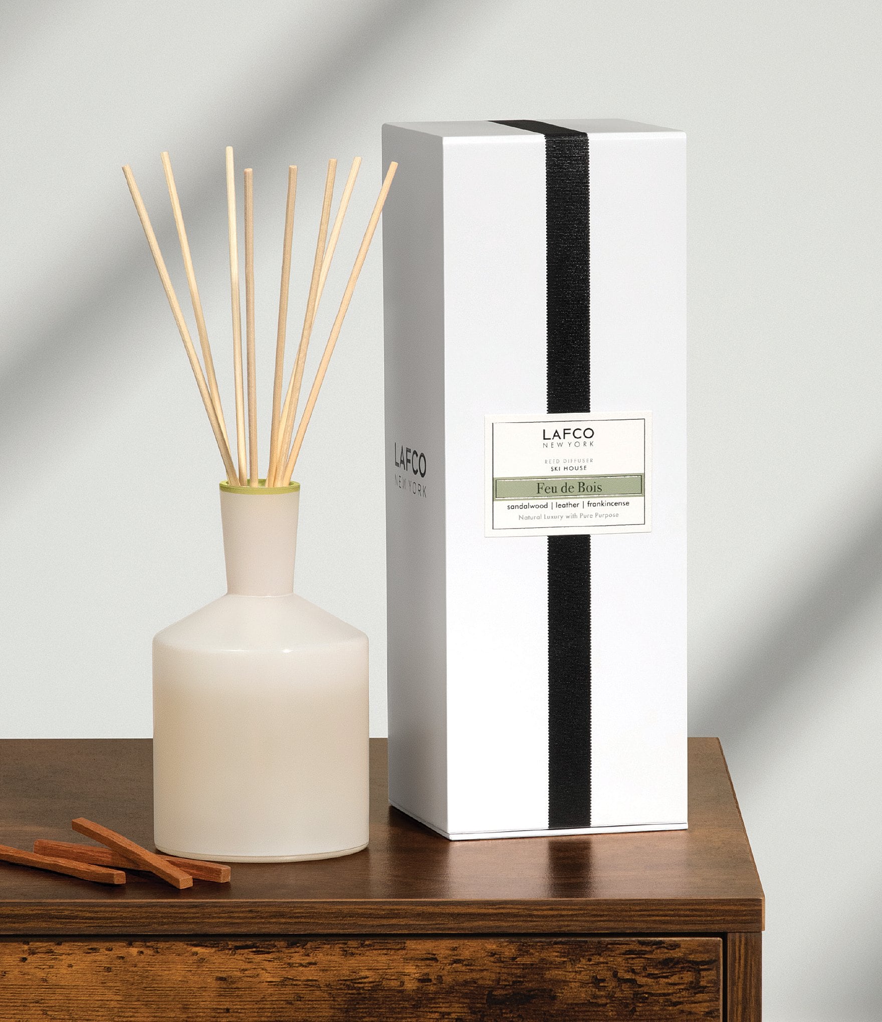 LAFCO New York Feu De Bois Classic 6oz Reed Diffuser