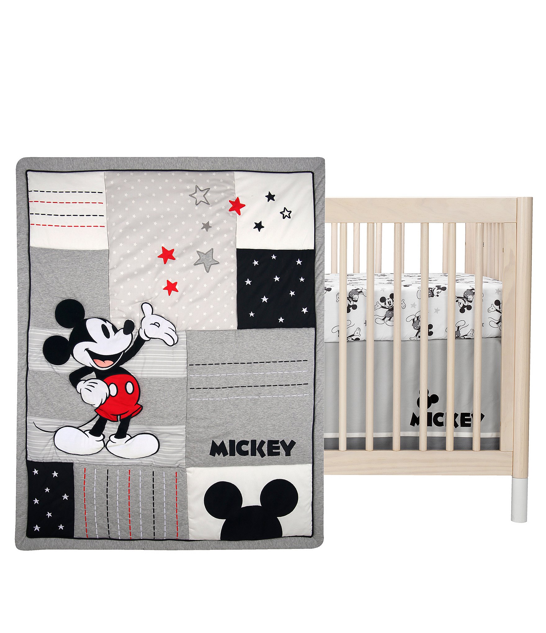 Lambs & Ivy Magical Mickey Mouse 3-Piece Nursey Crib Bedding Set