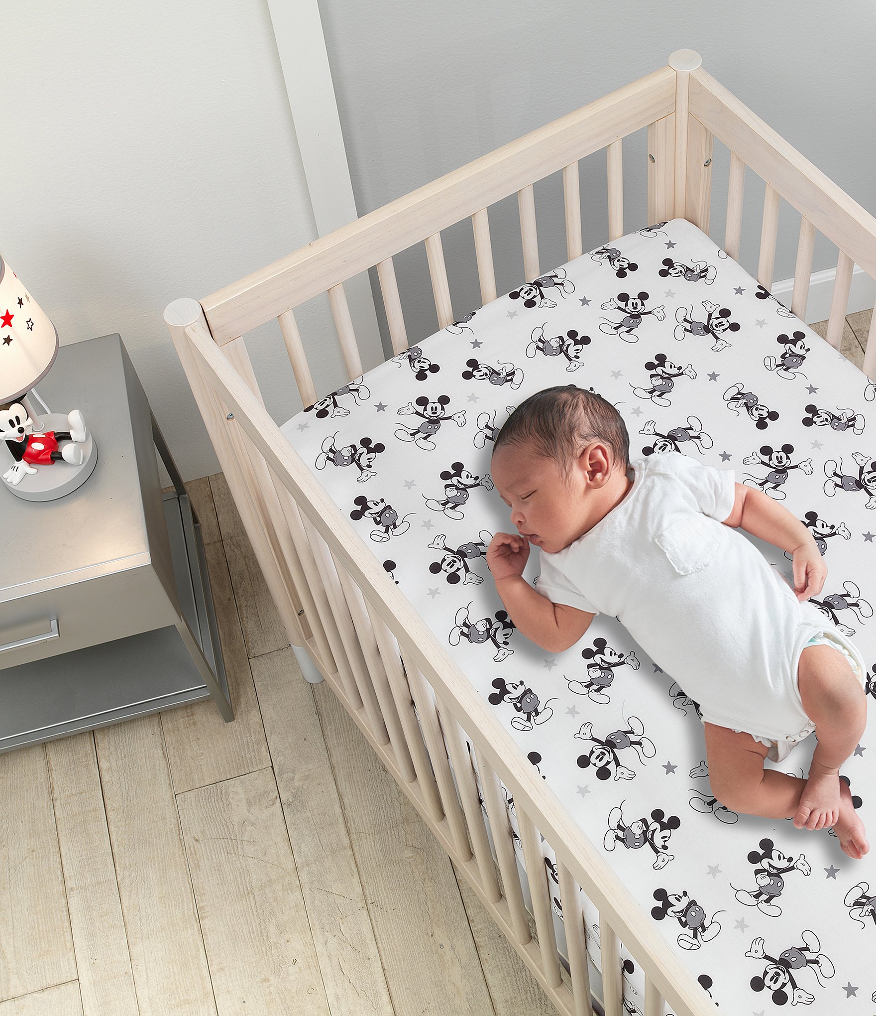 Lambs & Ivy Magical Mickey Mouse 3-Piece Nursey Crib Bedding Set