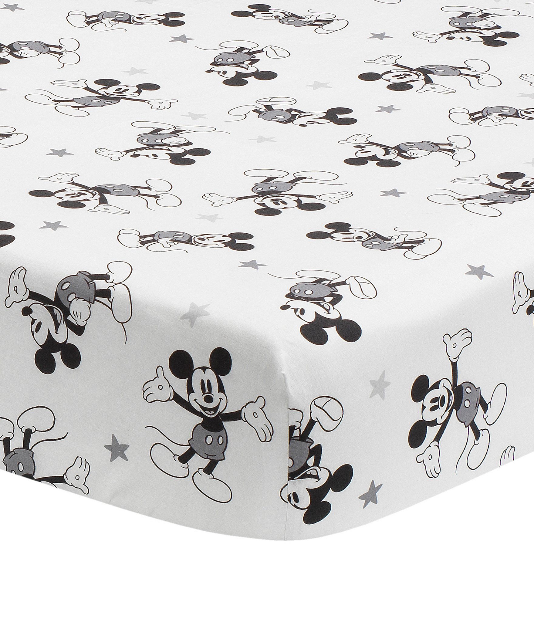 Lambs & Ivy Magical Mickey Mouse Cotton Fitted Crib Sheet