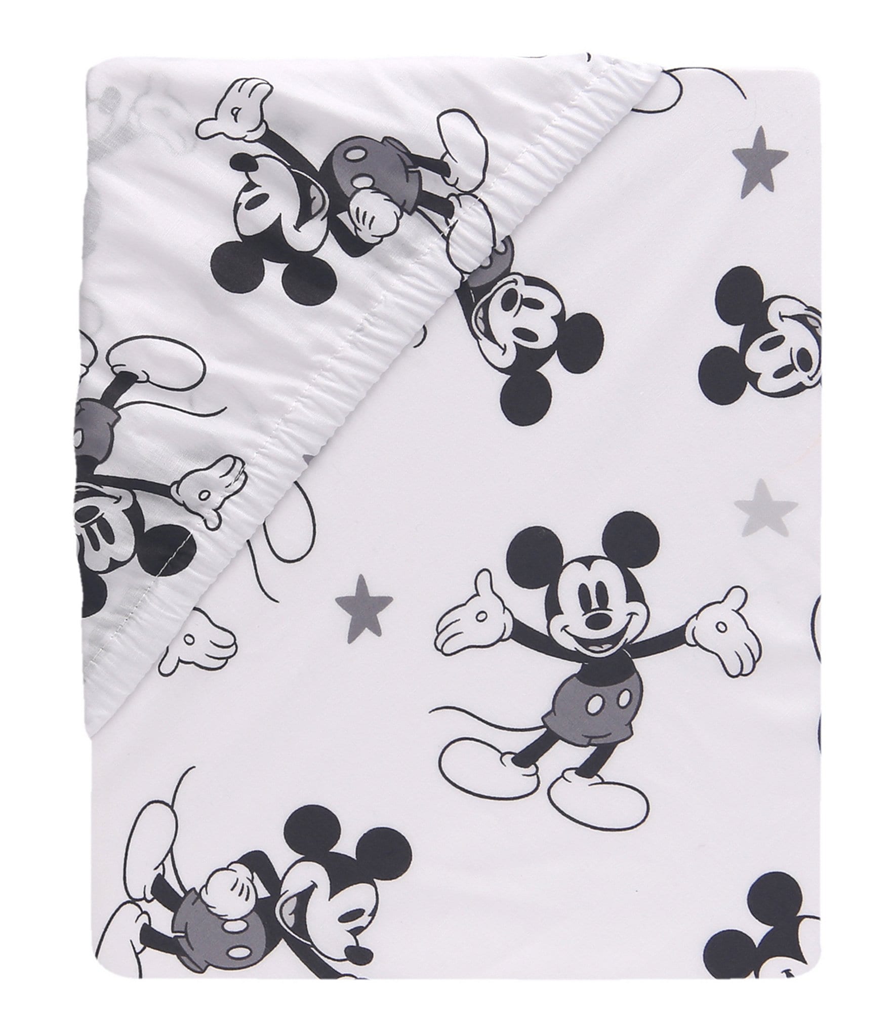 Lambs & Ivy Magical Mickey Mouse Cotton Fitted Crib Sheet