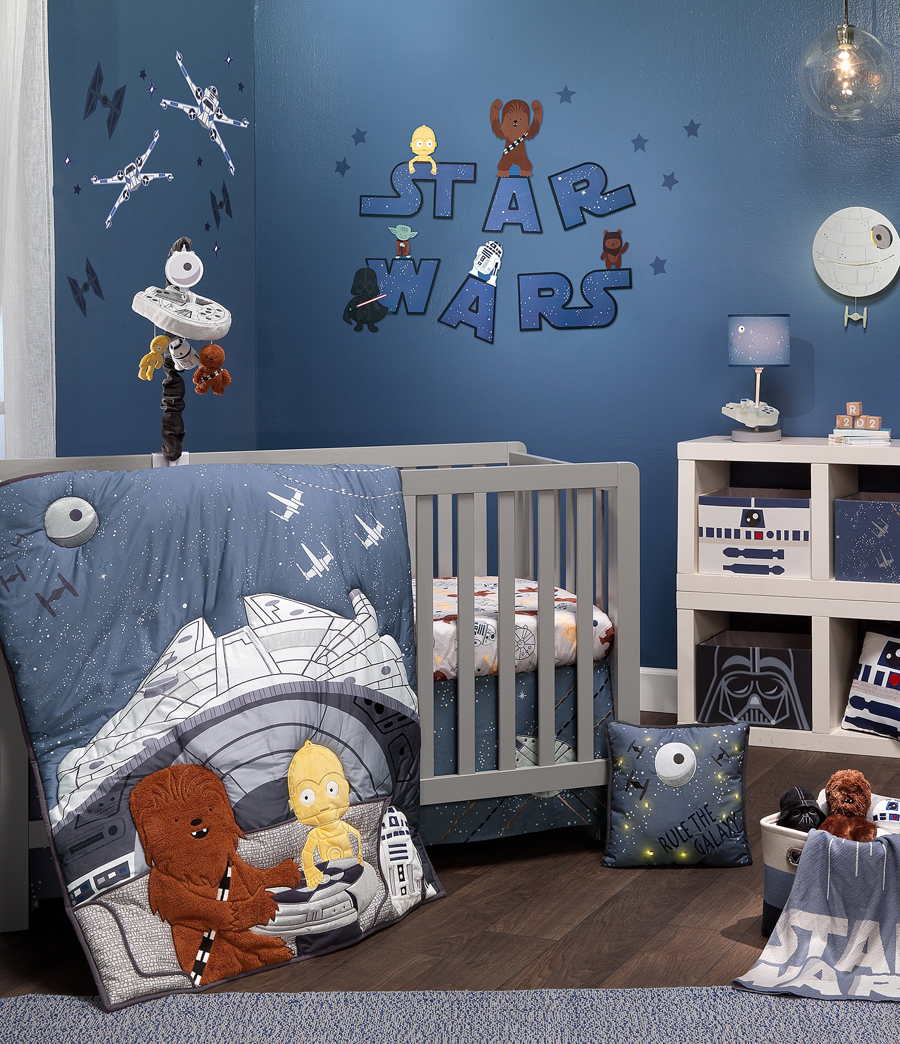 Lambs & Ivy Star Wars Signature Millennium Falcon 3-Piece Nursey Baby Crib Bedding Set