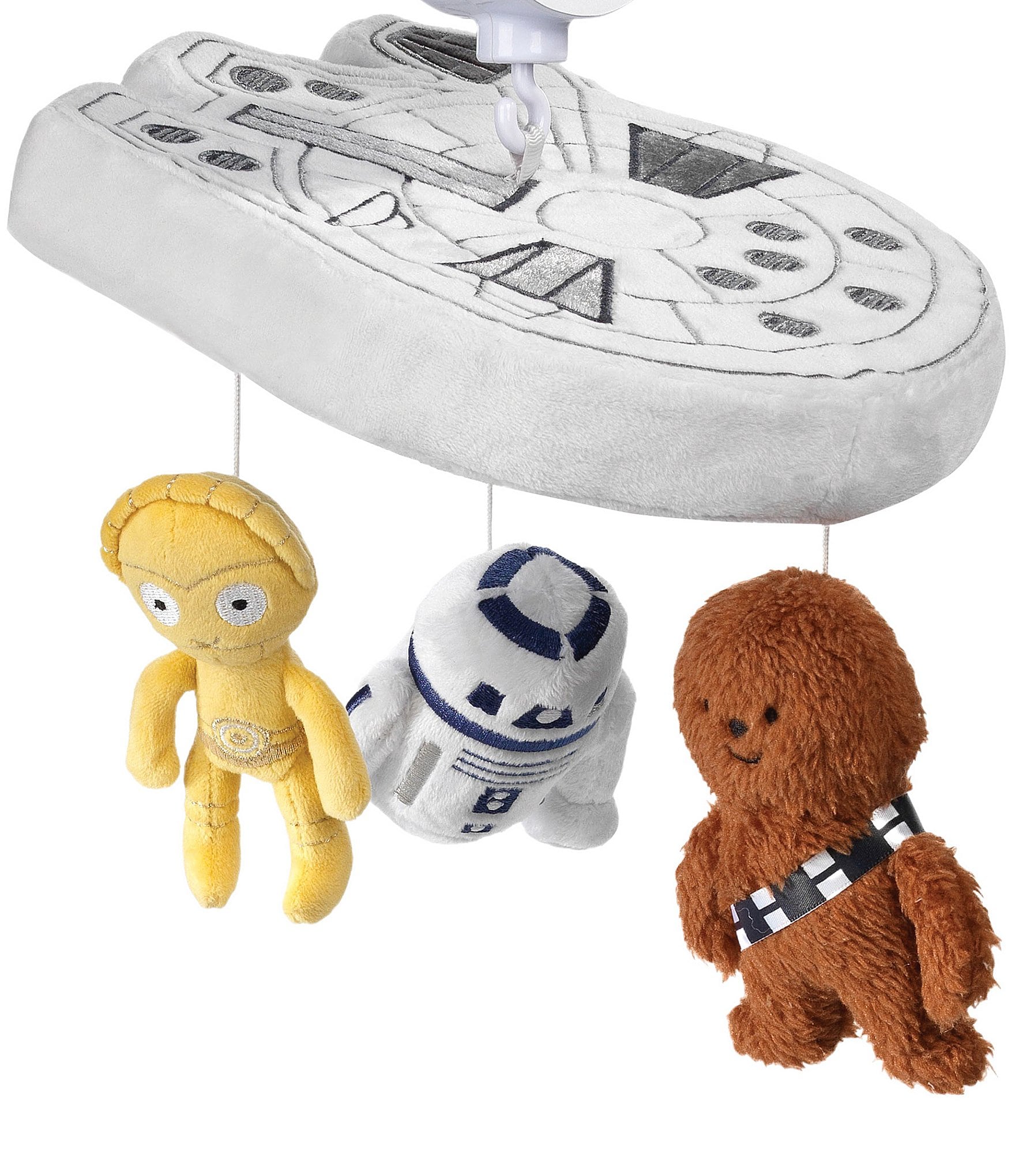 Lambs & Ivy Star Wars Signature Millennium Falcon Musical Baby Crib Mobile Toy