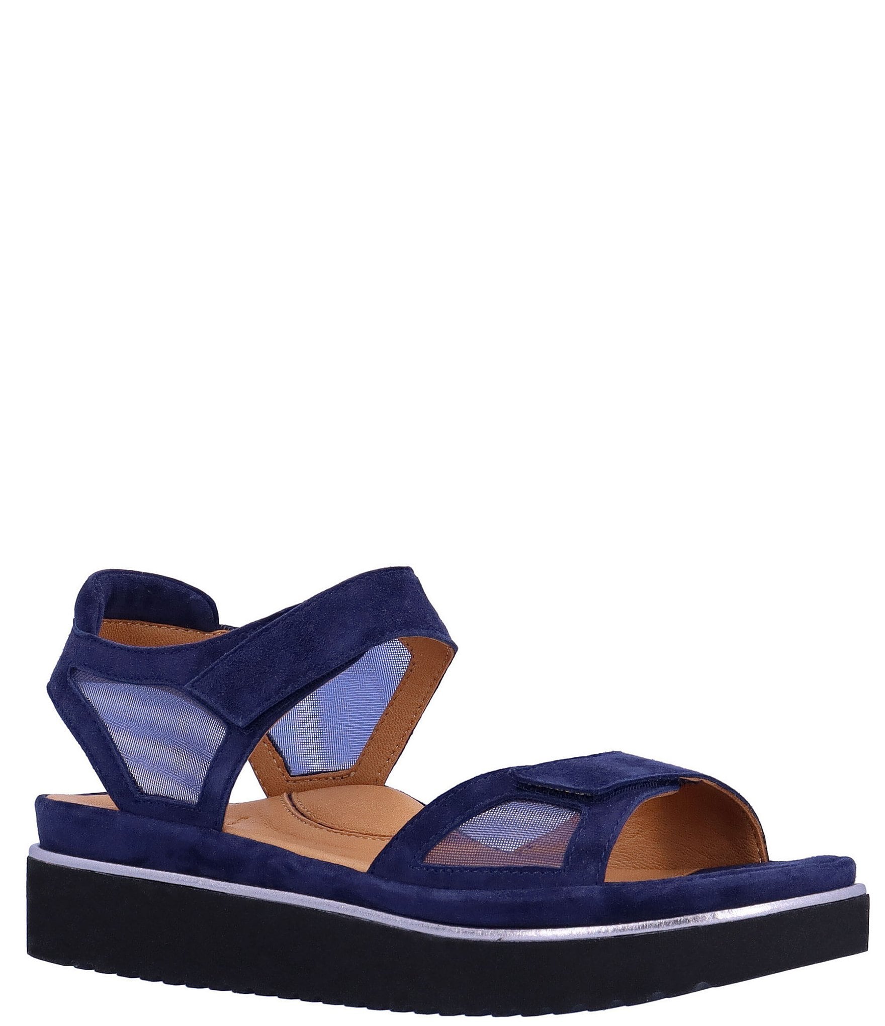 L'Amour Des Pieds Arna Suede and Mesh Sandals | Dillard's