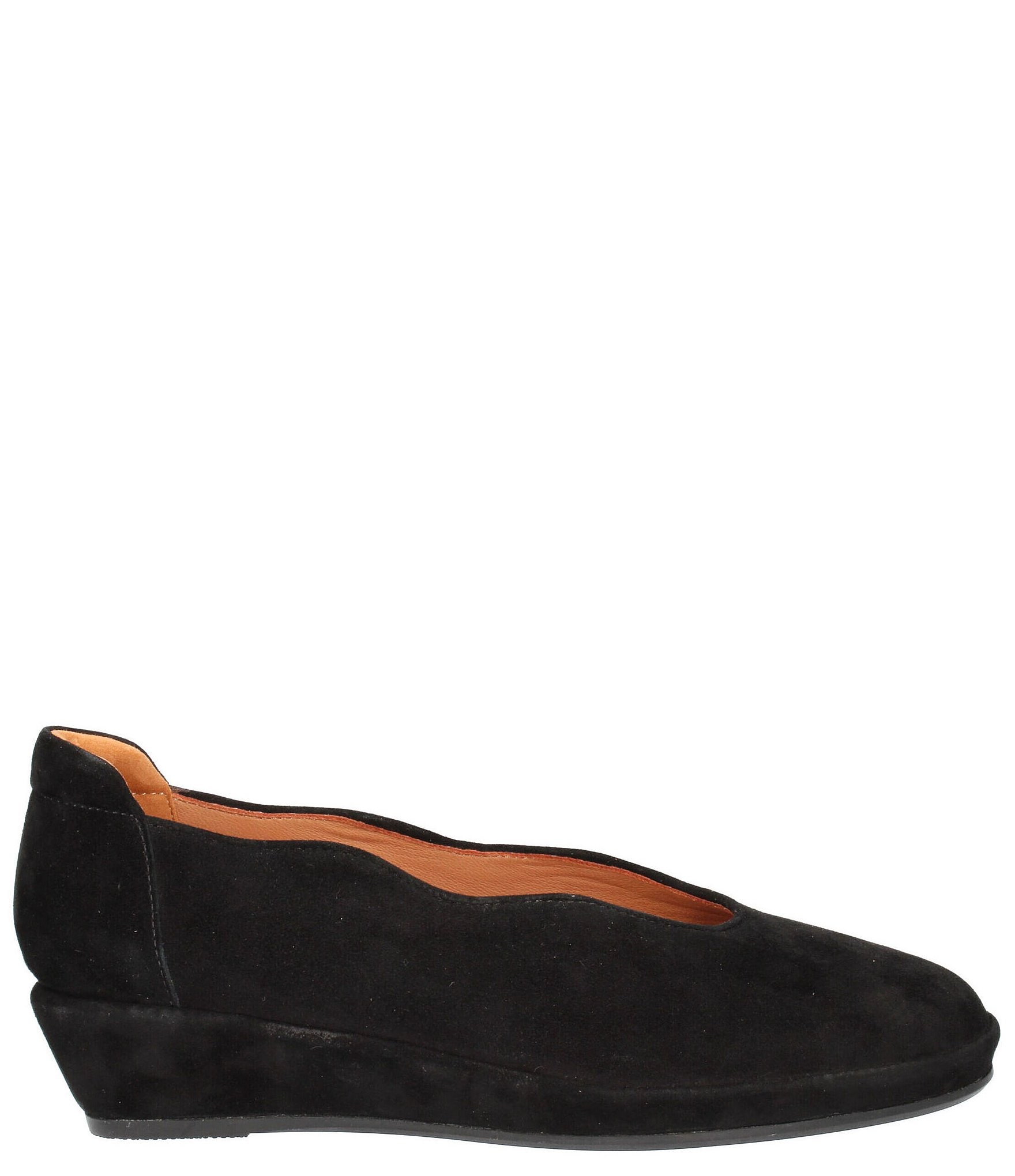 L'Amour Des Pieds Bellara Suede Wedge Slip-On Pumps