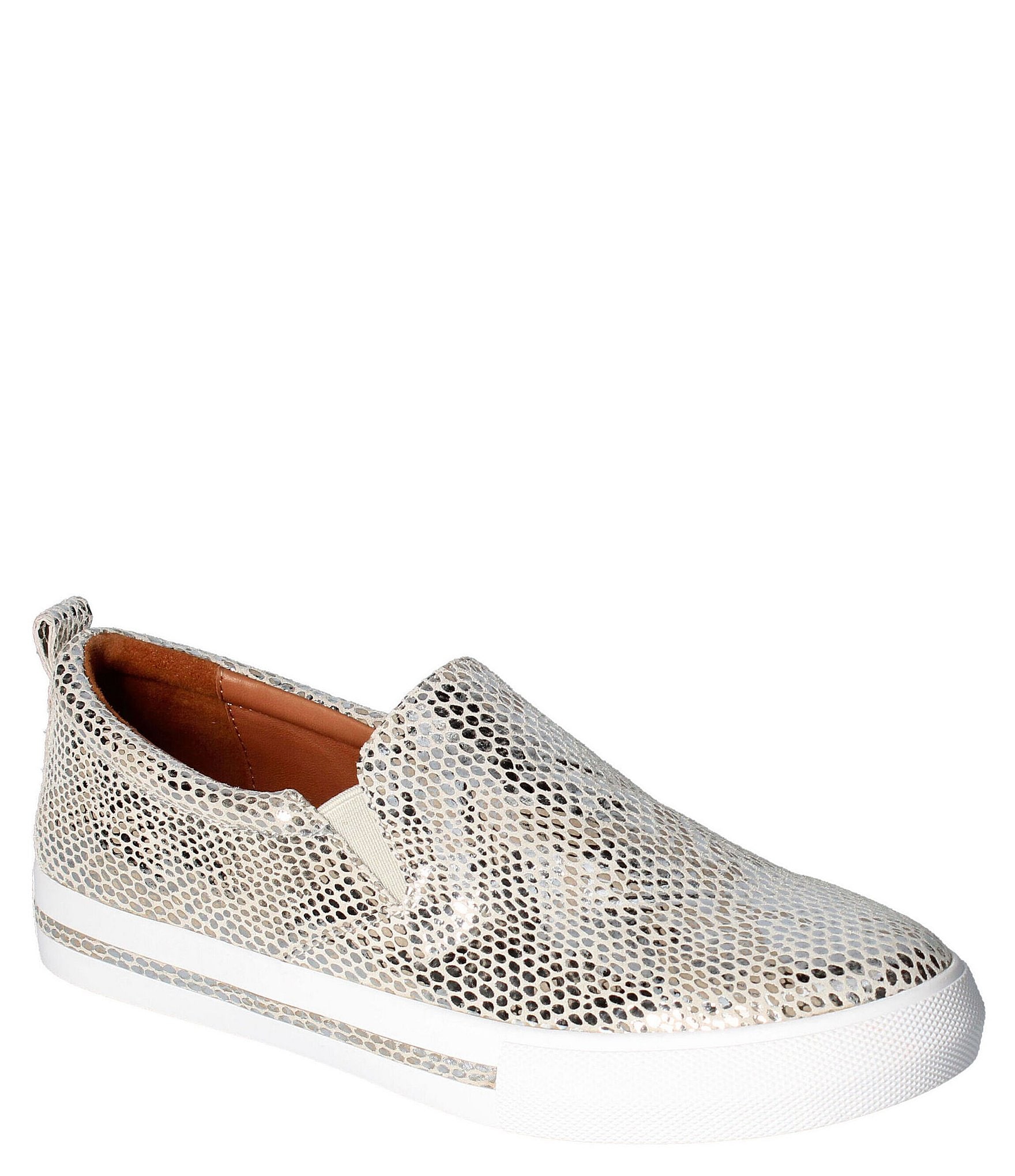 L'Amour Des Pieds Kamada Snake-Embossed Leather Sneakers | Dillard's