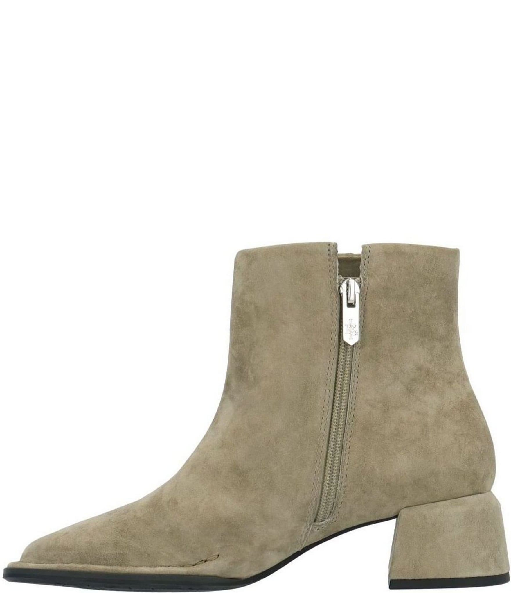 L'Amour Des Pieds Nuvora Suede Square Toe Booties