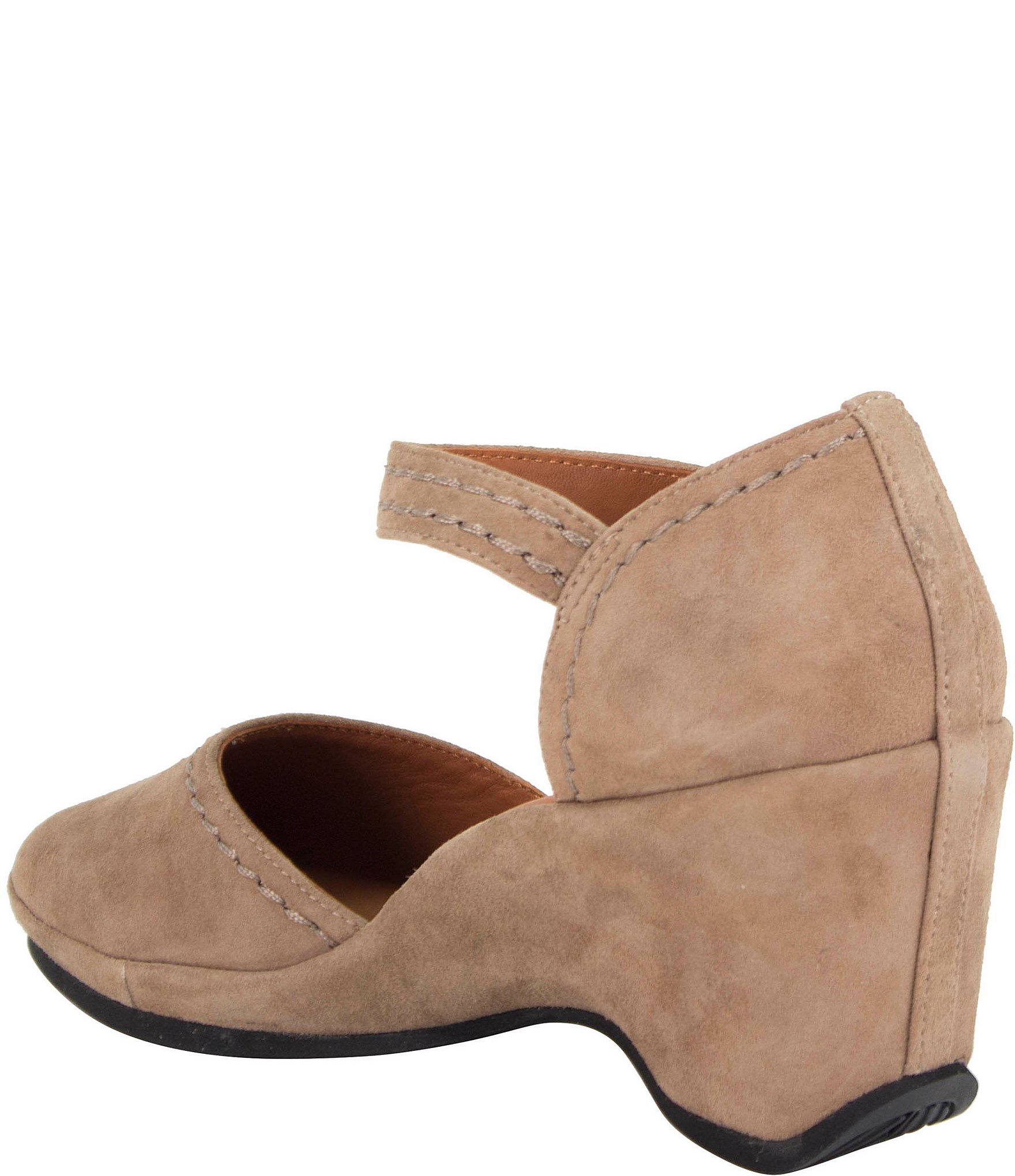 L'Amour Des Pieds Orva Suede Ankle Strap Pumps