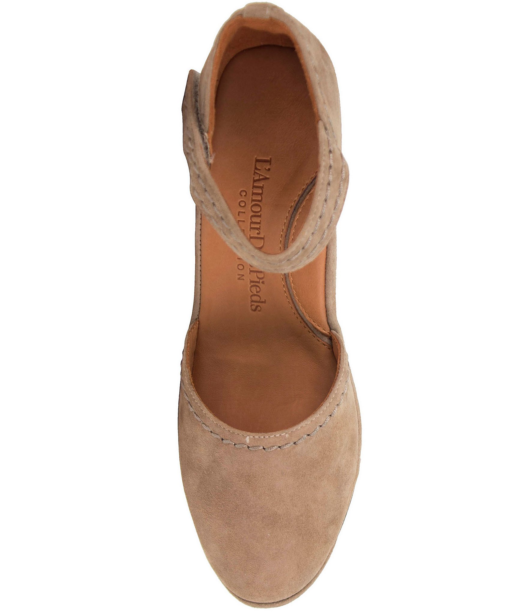 L'Amour Des Pieds Orva Suede Ankle Strap Pumps