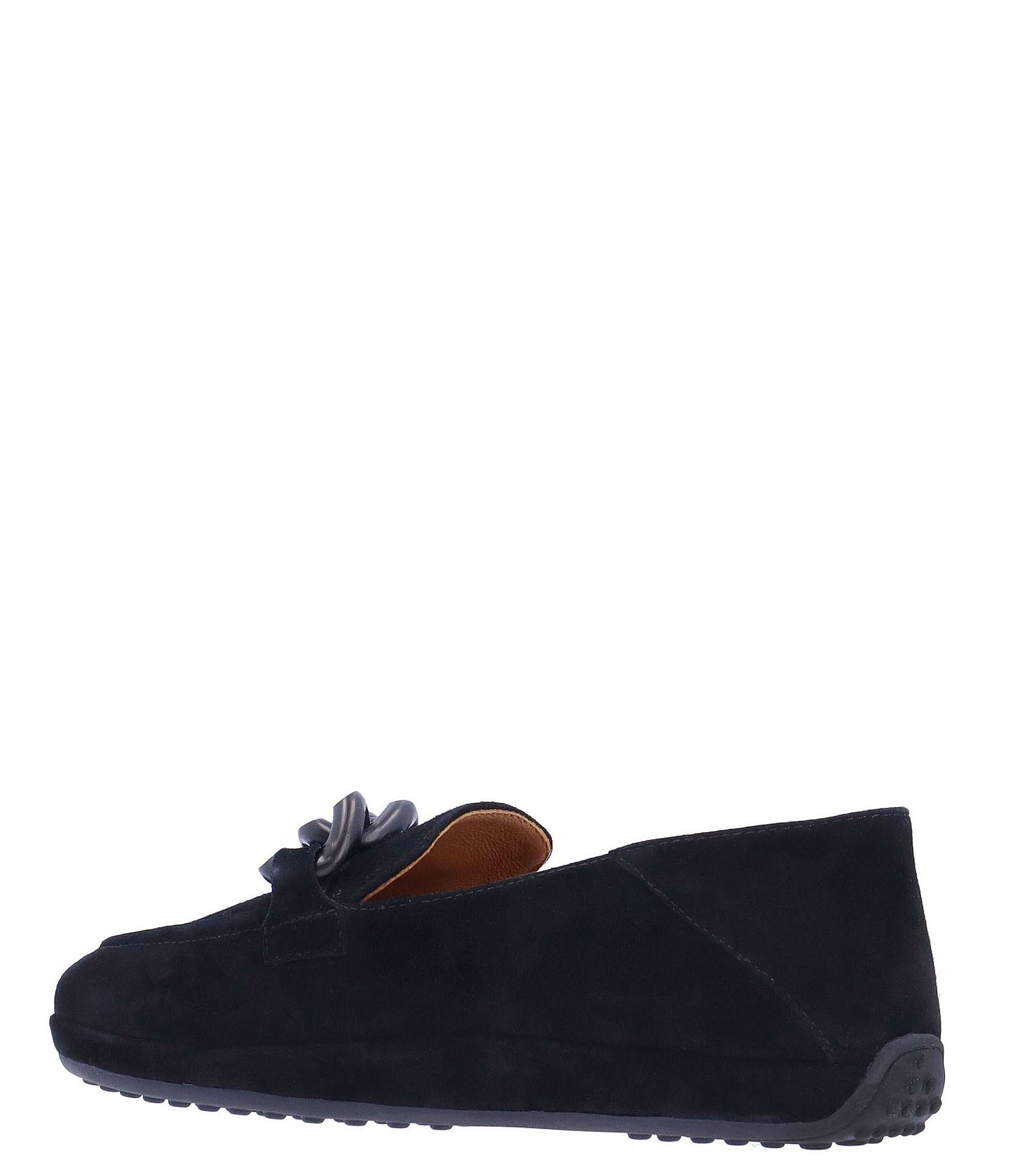 L'Amour Des Pieds Yozey Suede Chain Platform Driver Loafers