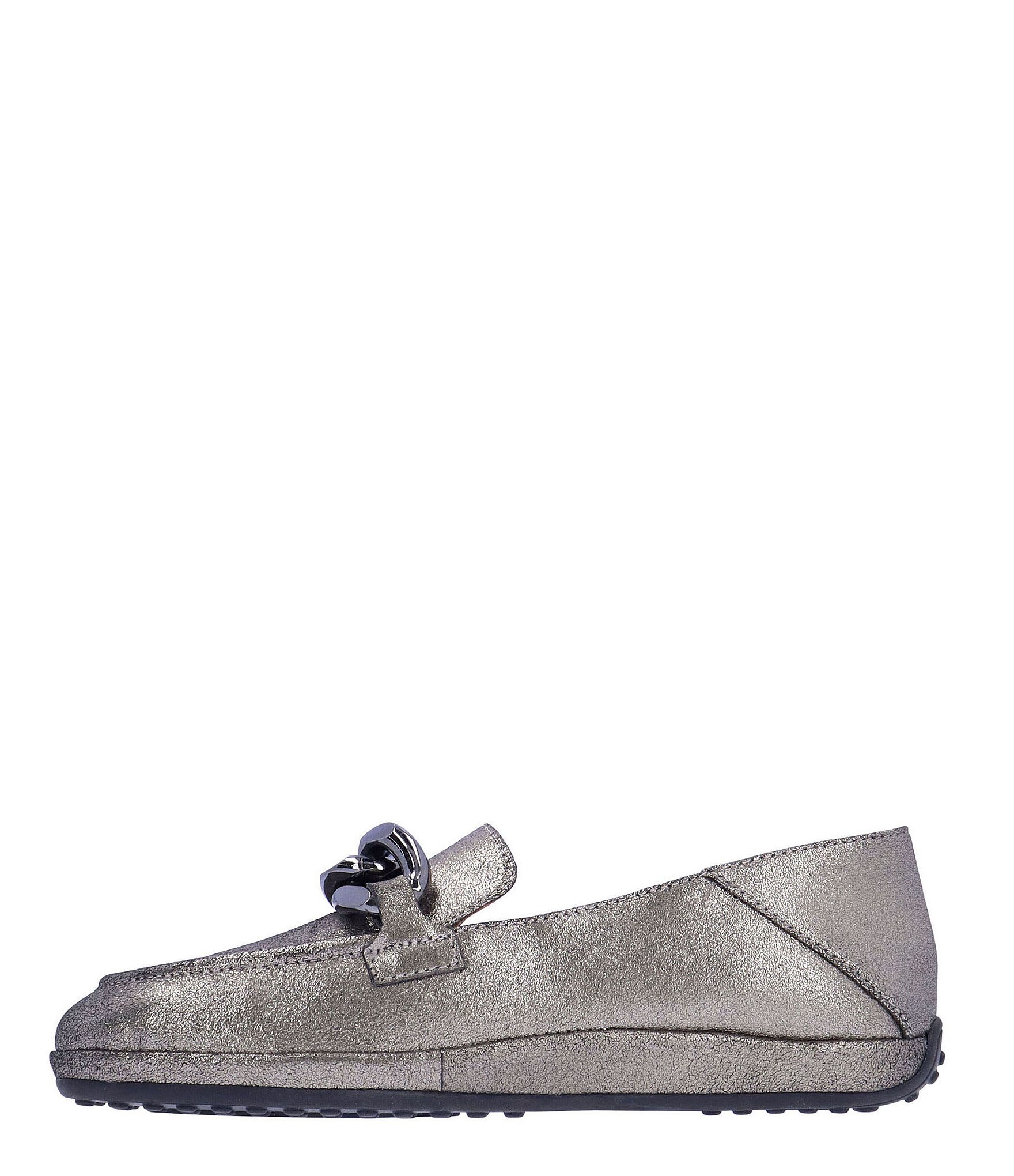 L'Amour Des Pieds Yozey Suede Chain Platform Driver Loafers