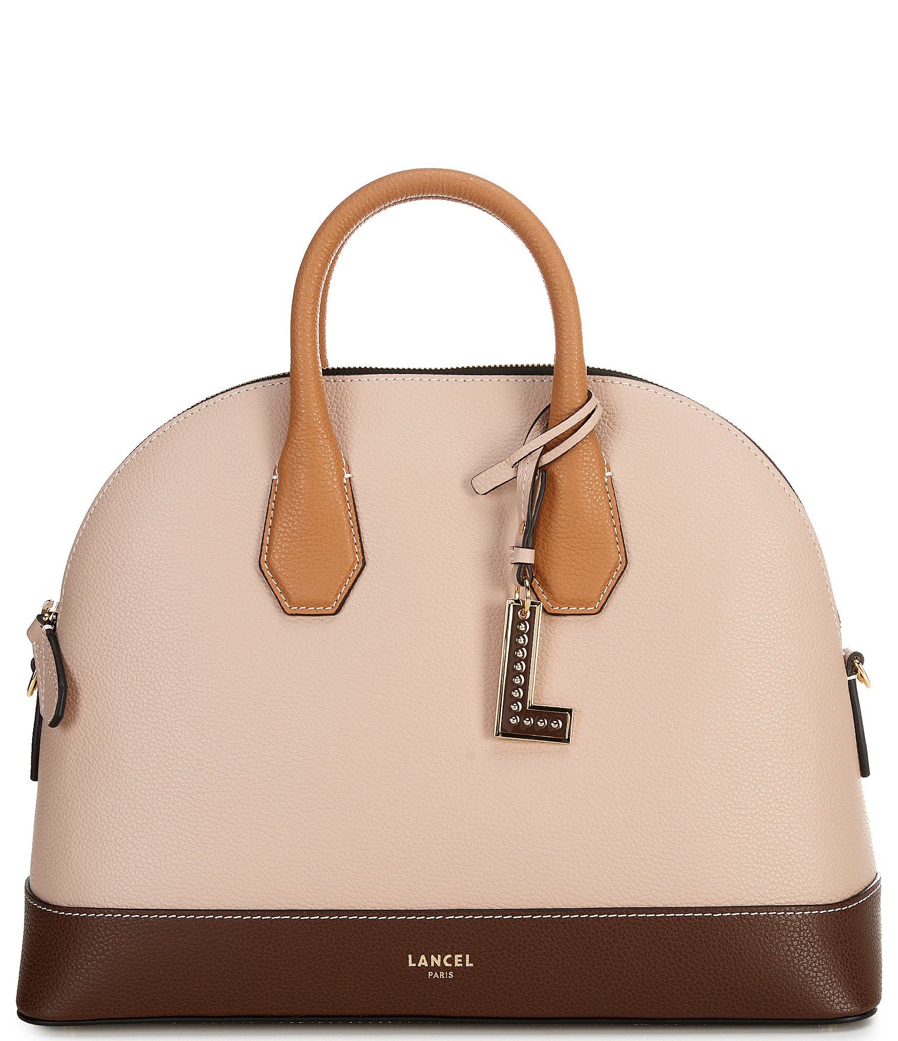 LANCEL Belleville Medium Bugatti Satchel Bag