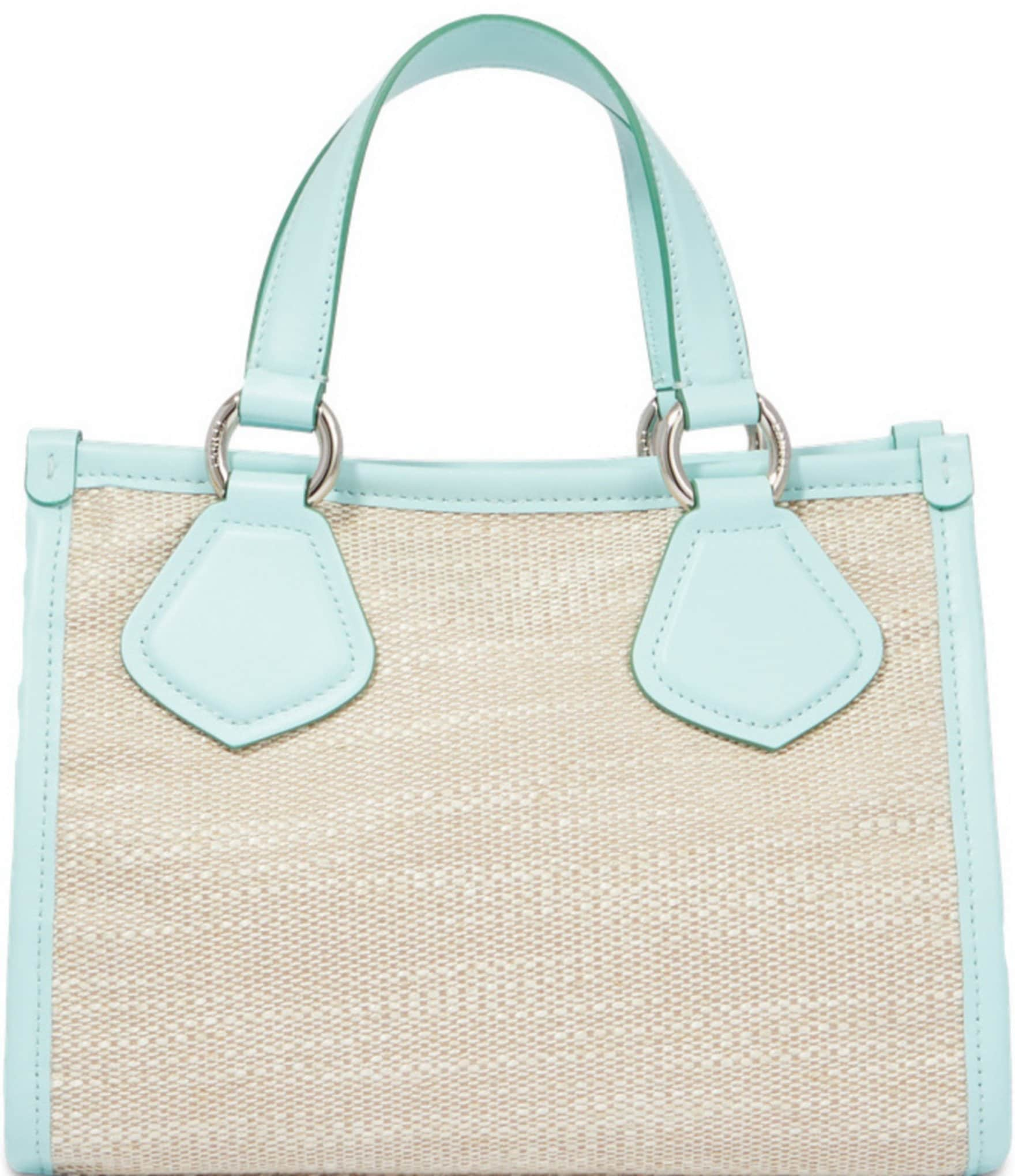 LANCEL Summer Small Zip Silver Hardware Tote Bag