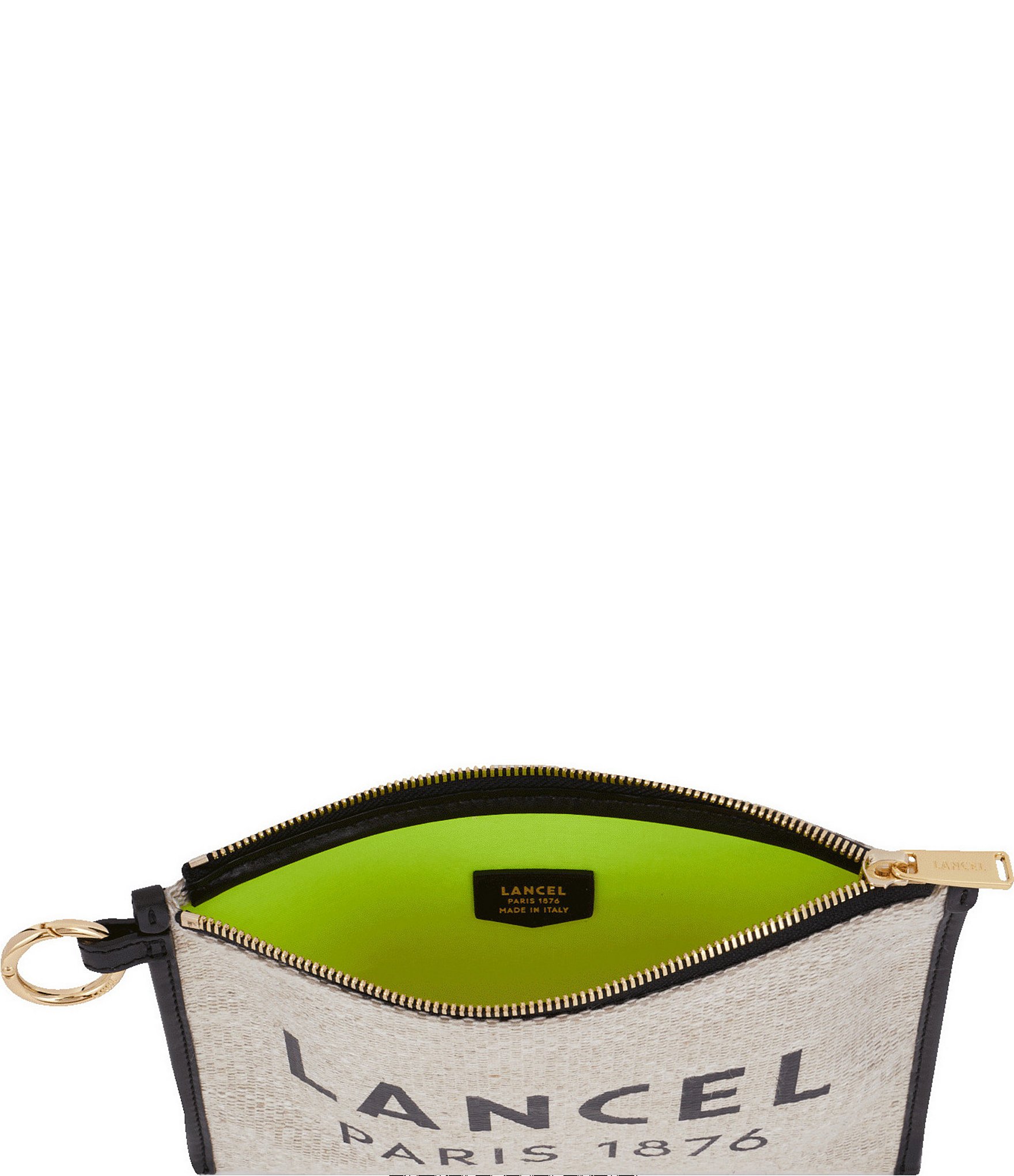 LANCEL Summer Zip Gold Hardware Coin Purse