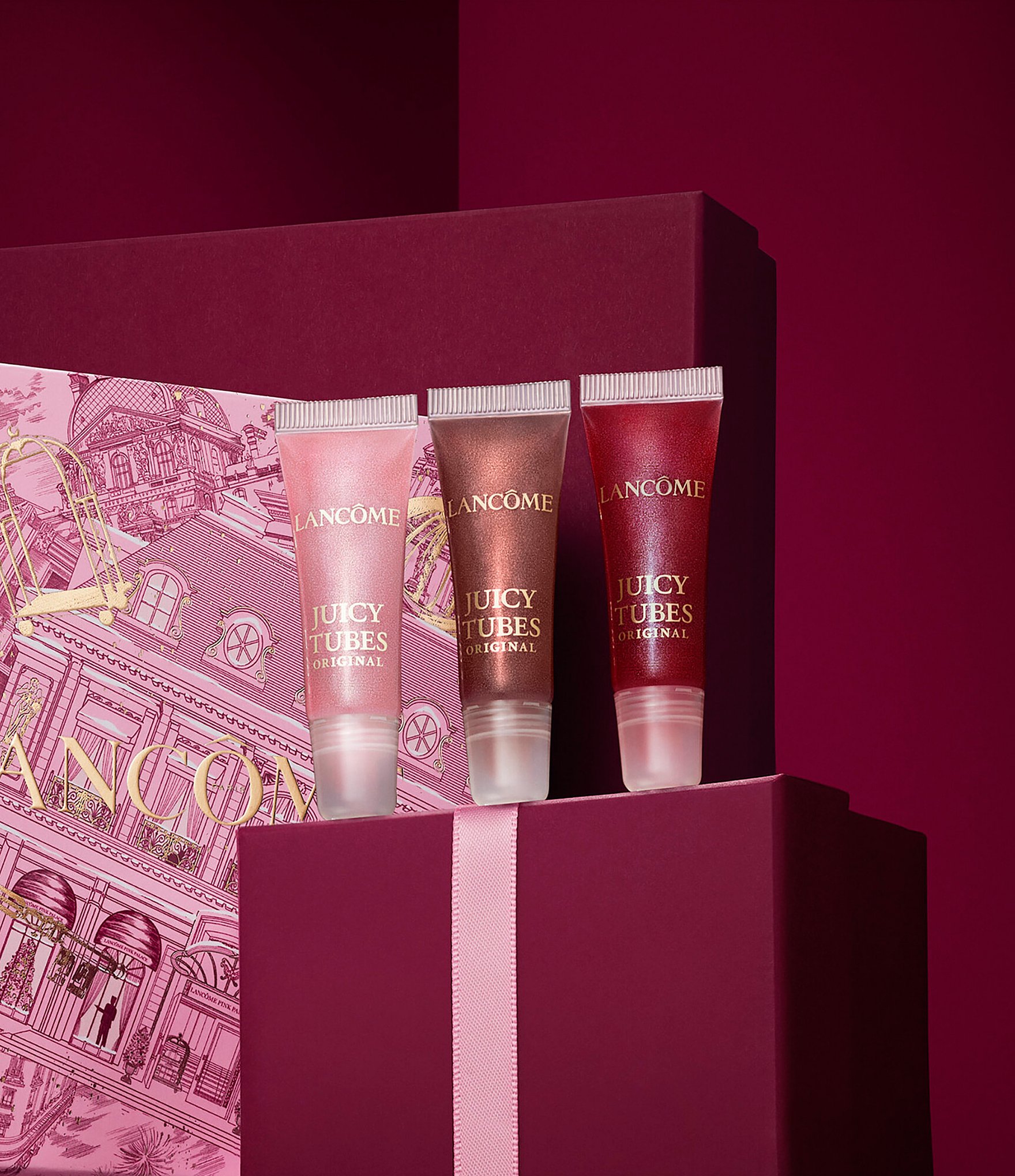 Lancome 3-Piece Juicy Tubes Original Lip Gloss Gift Set