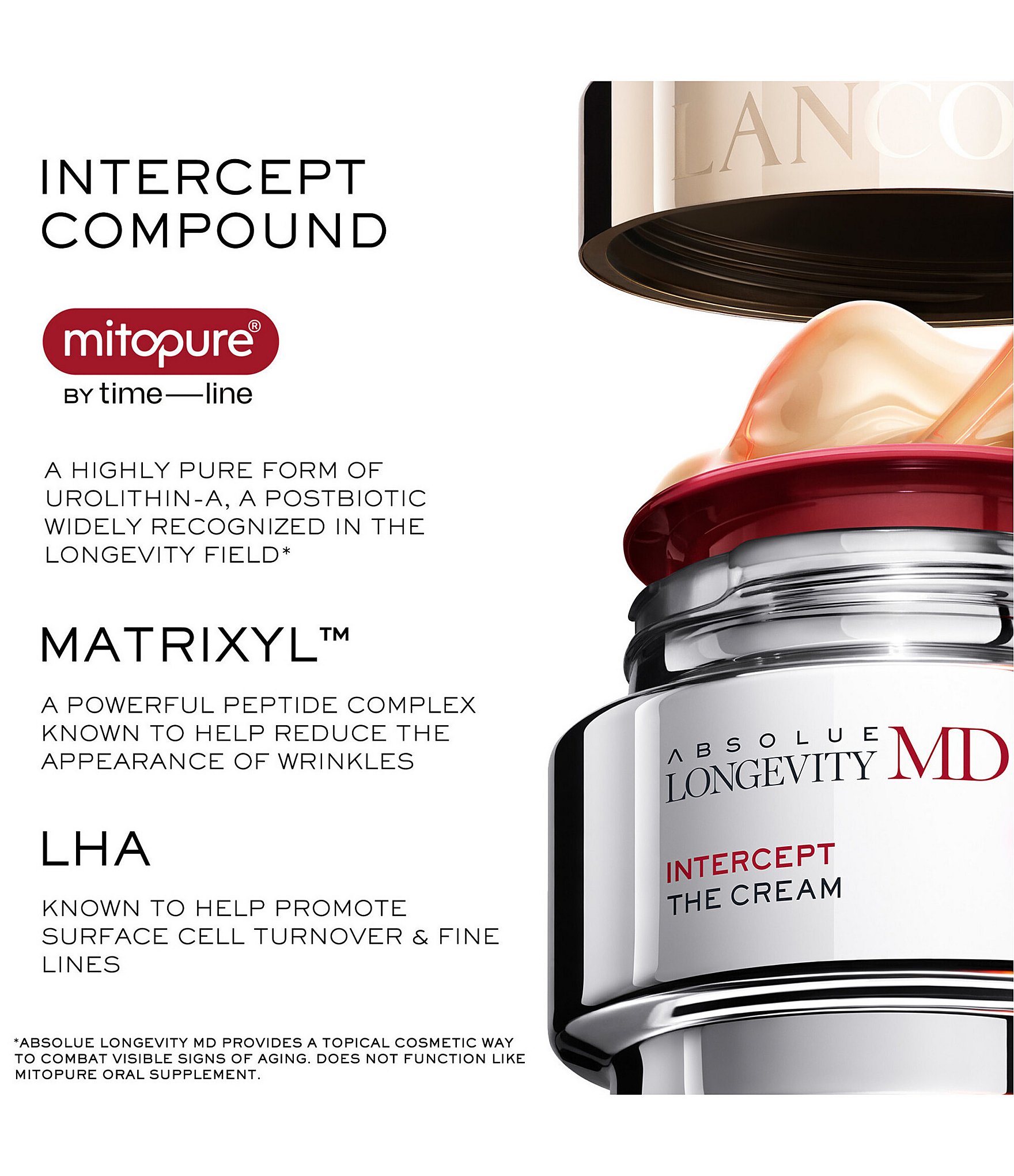 Lancome Absolue Longevity MD Intercept Face Cream for Mid-Age