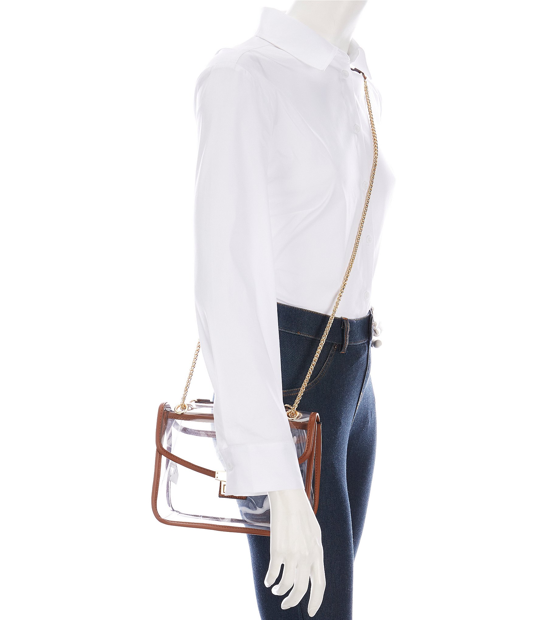 Landry Clear Lock Crossbody Bag