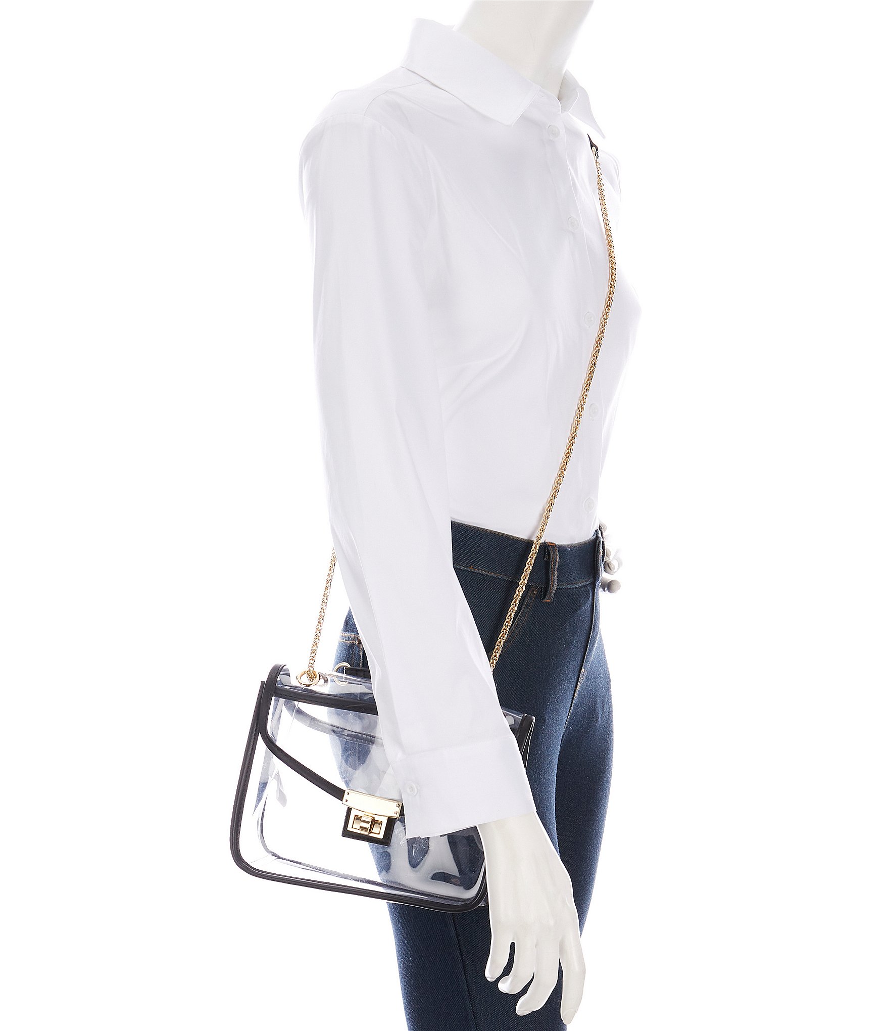 Landry Clear Lock Crossbody Bag