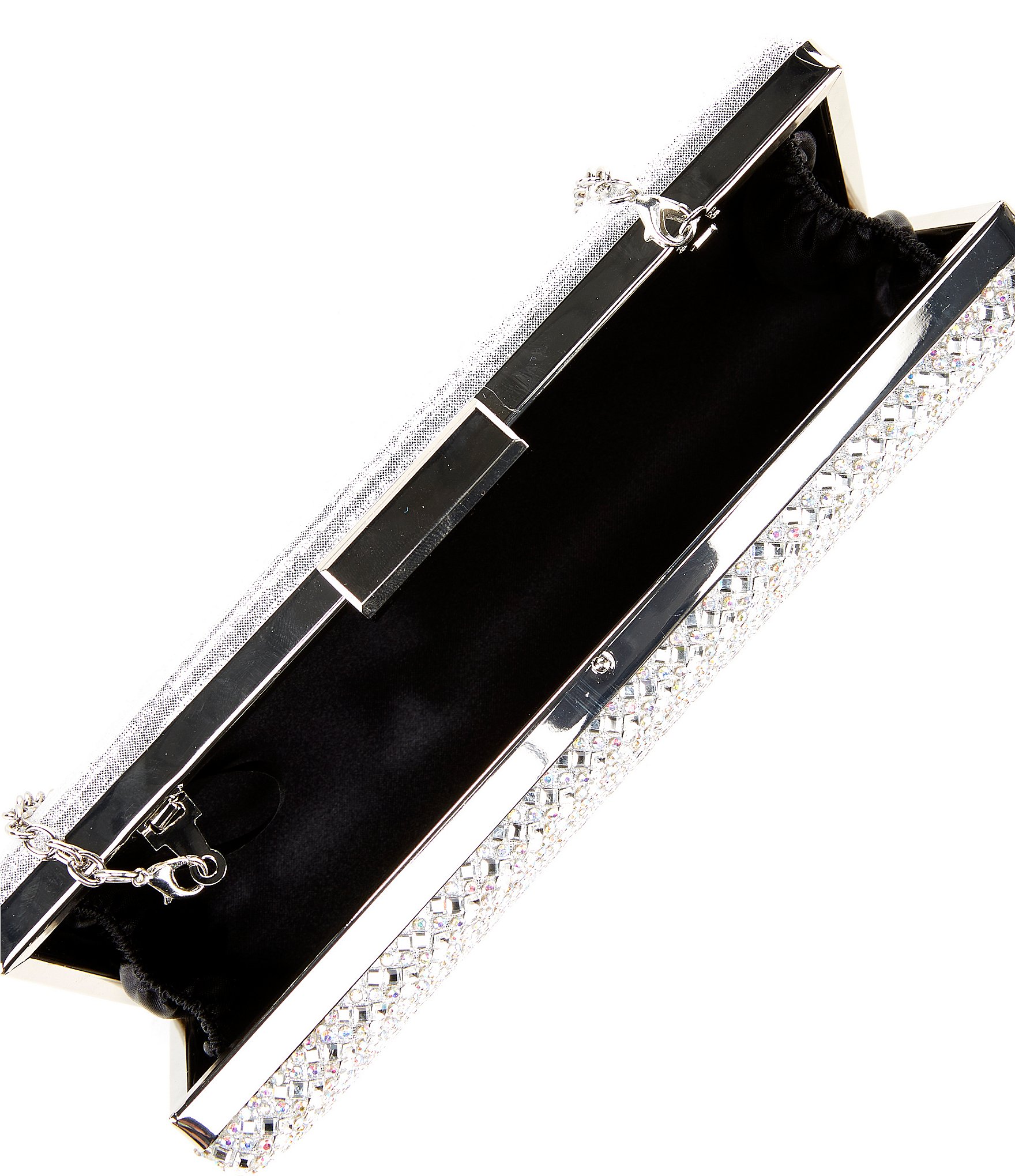 Landry Crystal Sheet Minaudiere Clutch