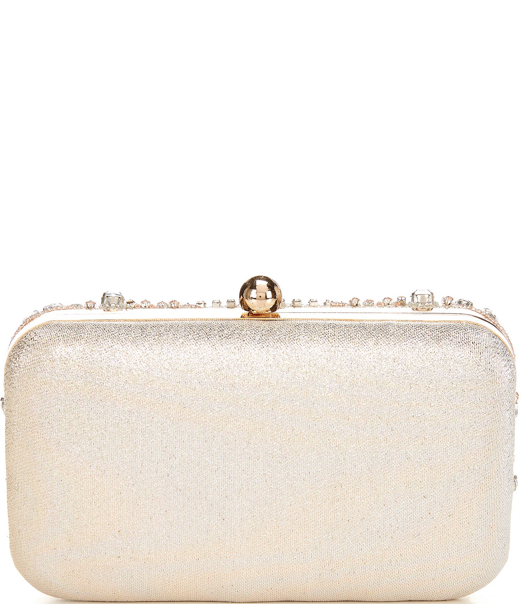 Landry Encrusted Crystal Minaudiere Clutch