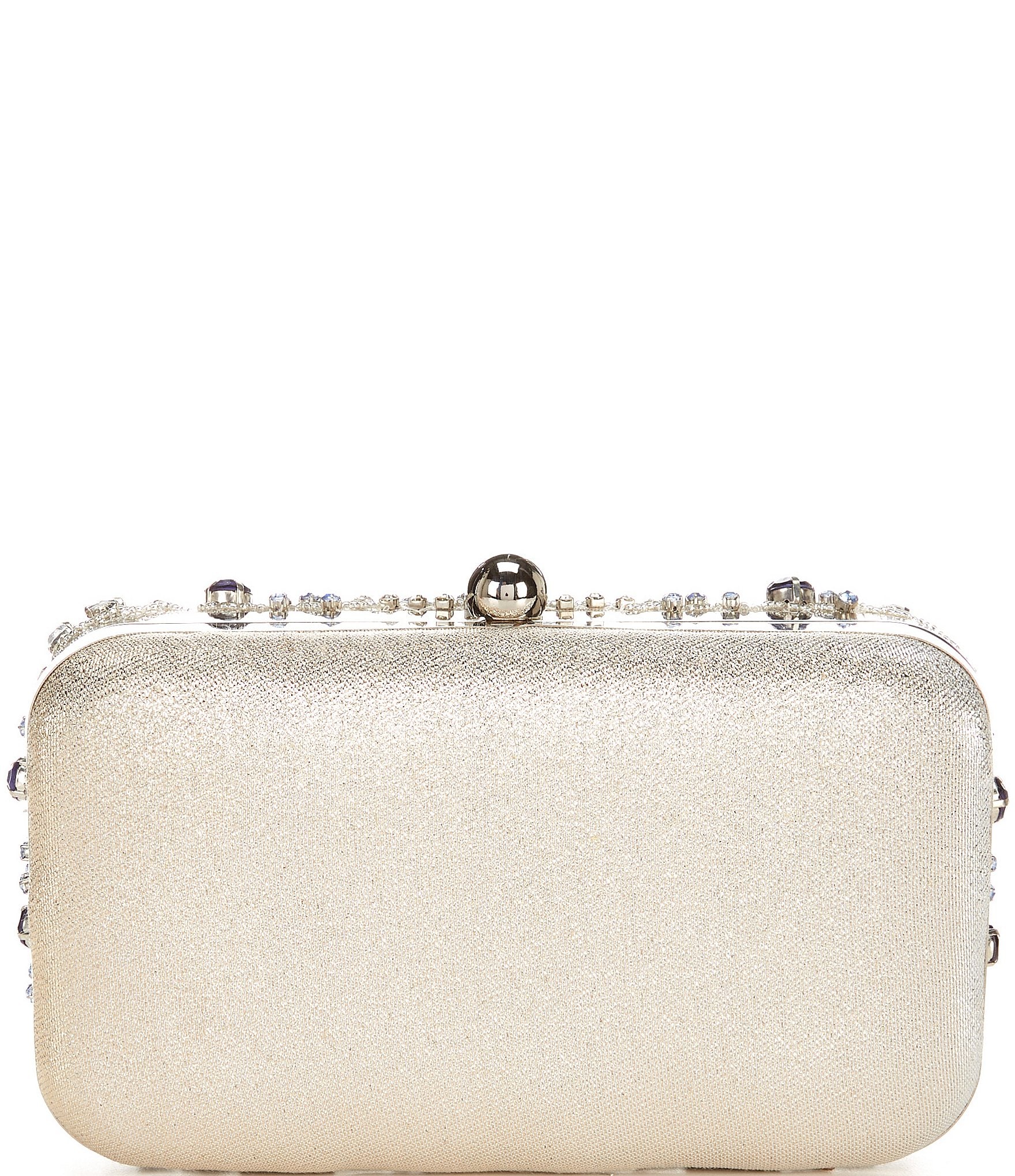 Landry Encrusted Crystal Minaudiere Clutch