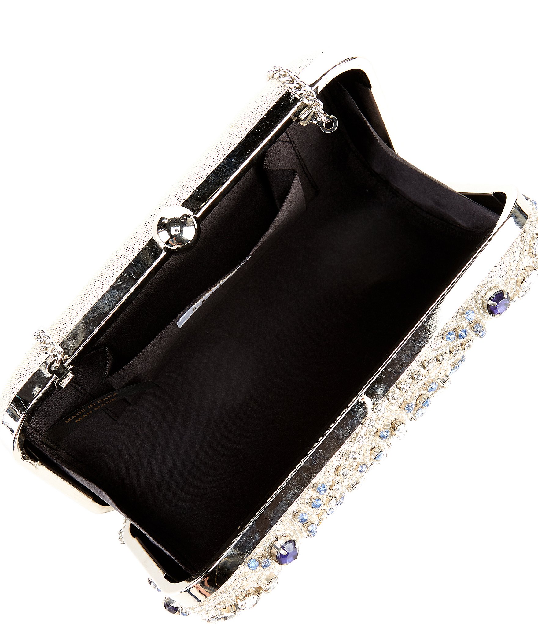 Landry Encrusted Crystal Minaudiere Clutch