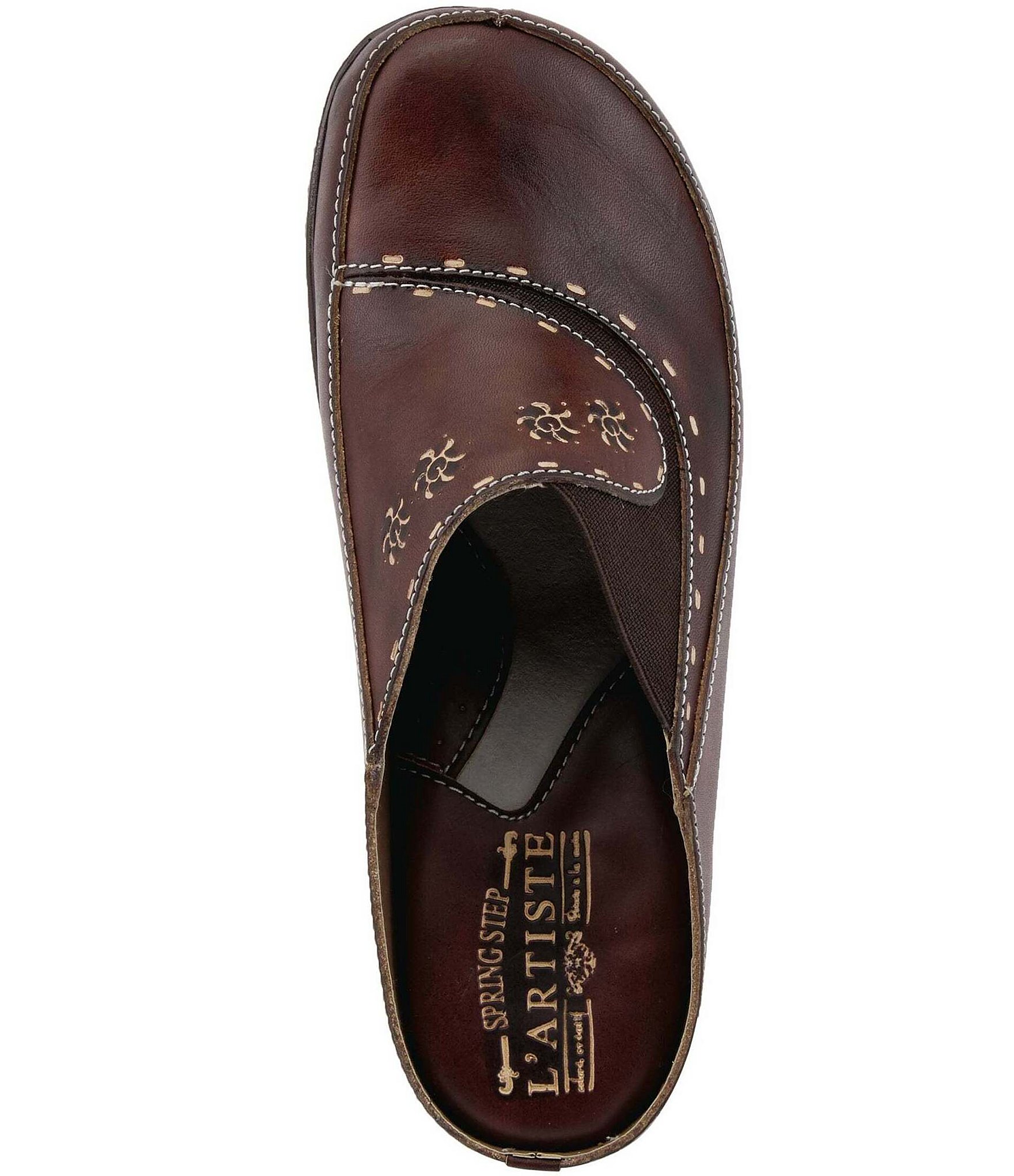 L'ARTISTE Chino-b Leather Mule Clogs