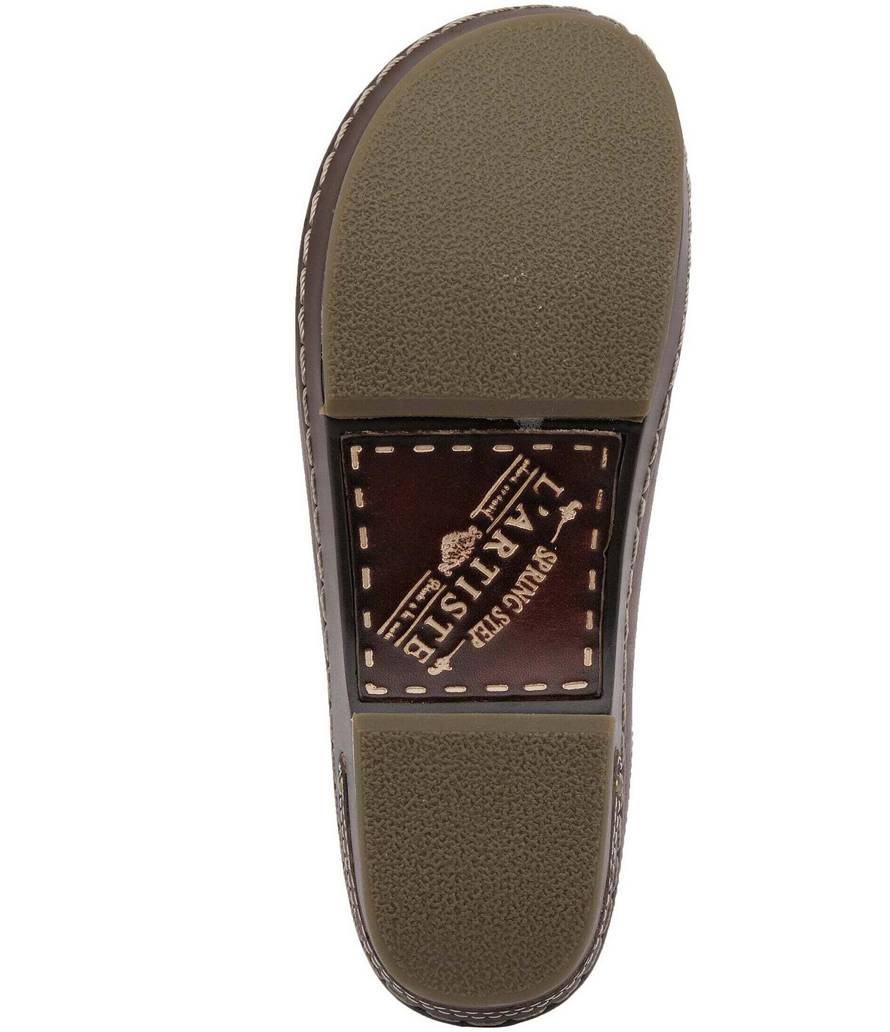 L'ARTISTE Chino-b Leather Mule Clogs