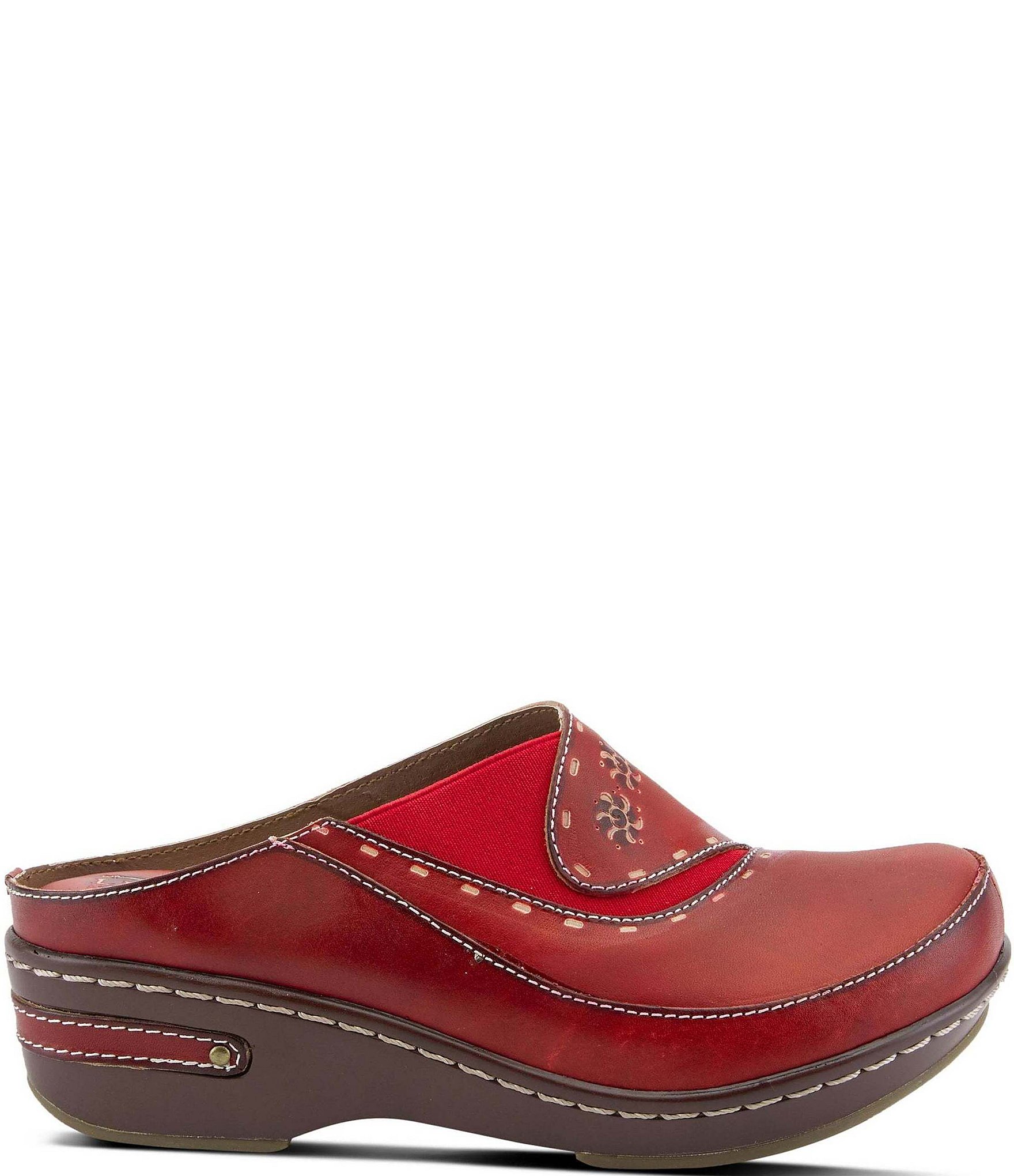 L'ARTISTE Chino-b Leather Mule Clogs