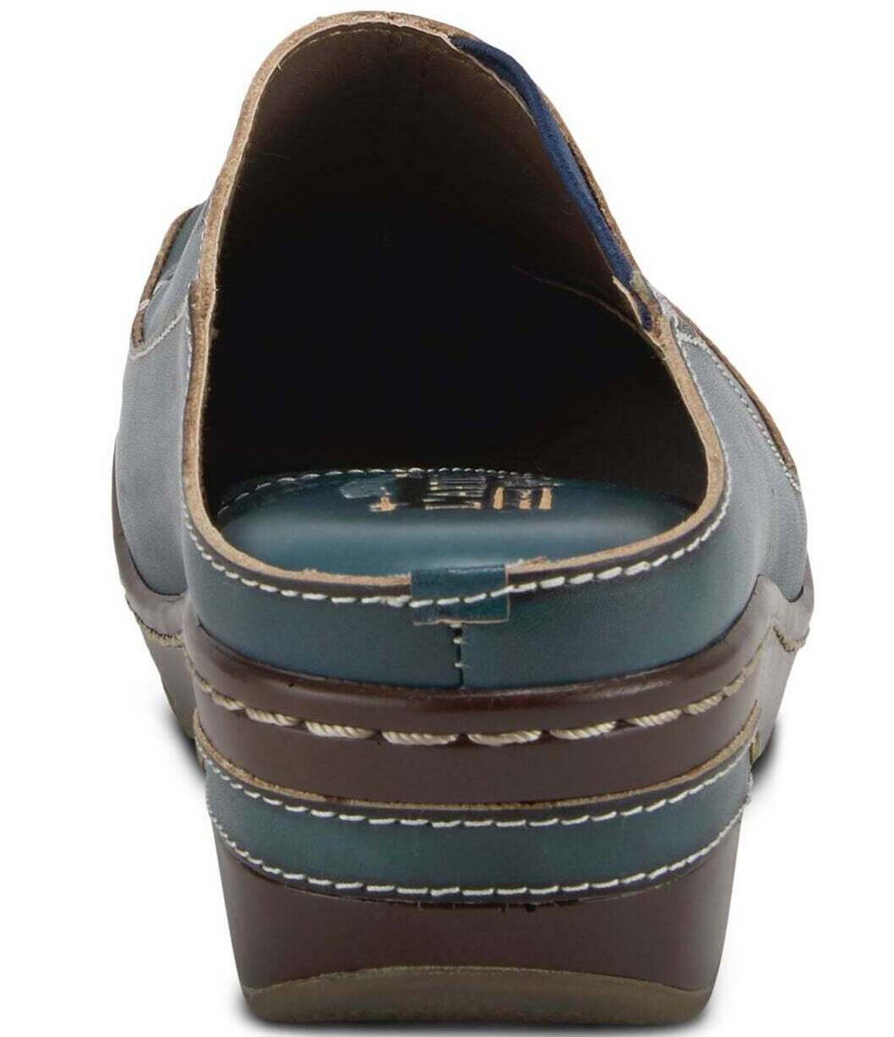 L'ARTISTE Chino-b Leather Mule Clogs