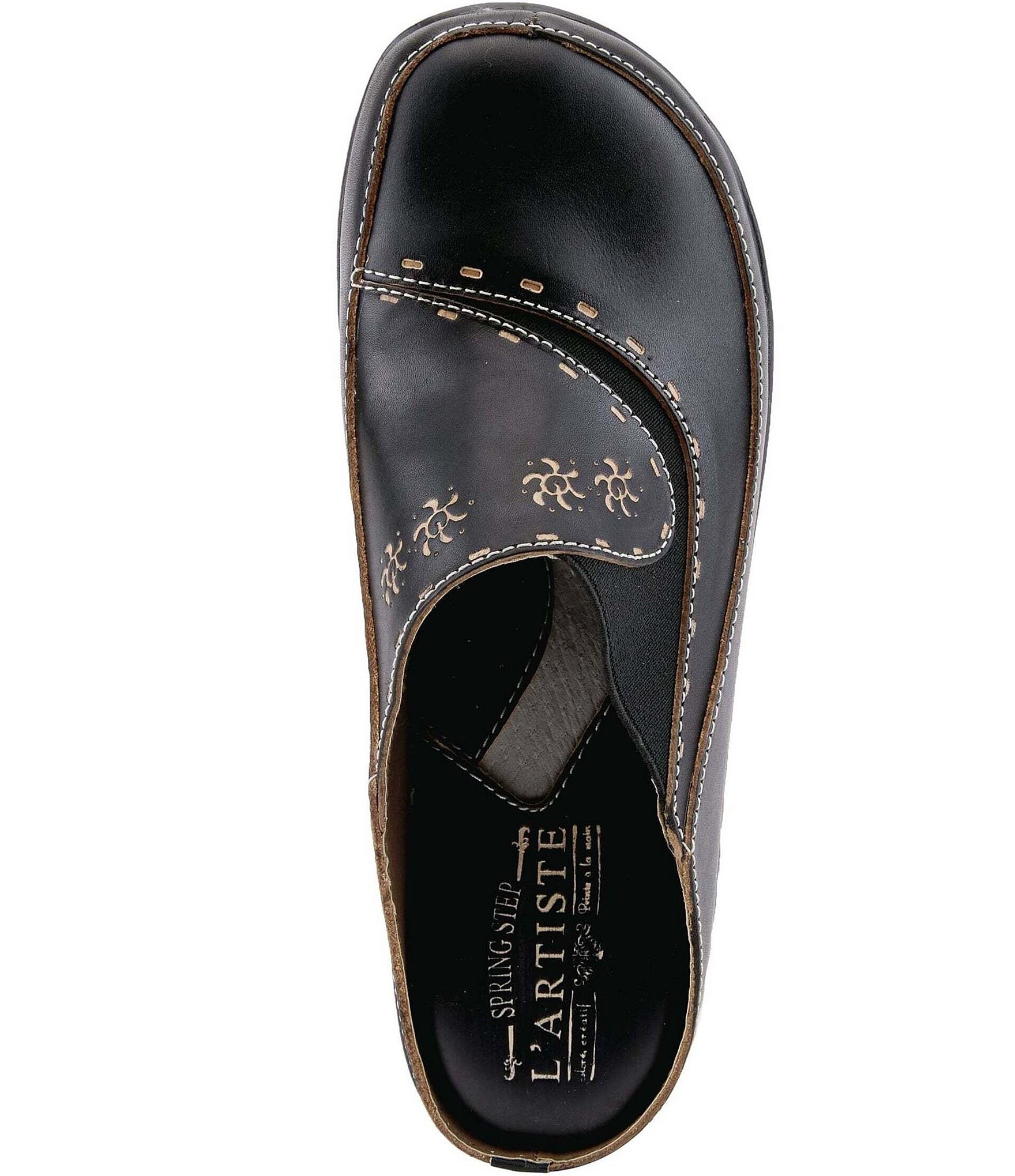 L'ARTISTE Chino-b Leather Mule Clogs