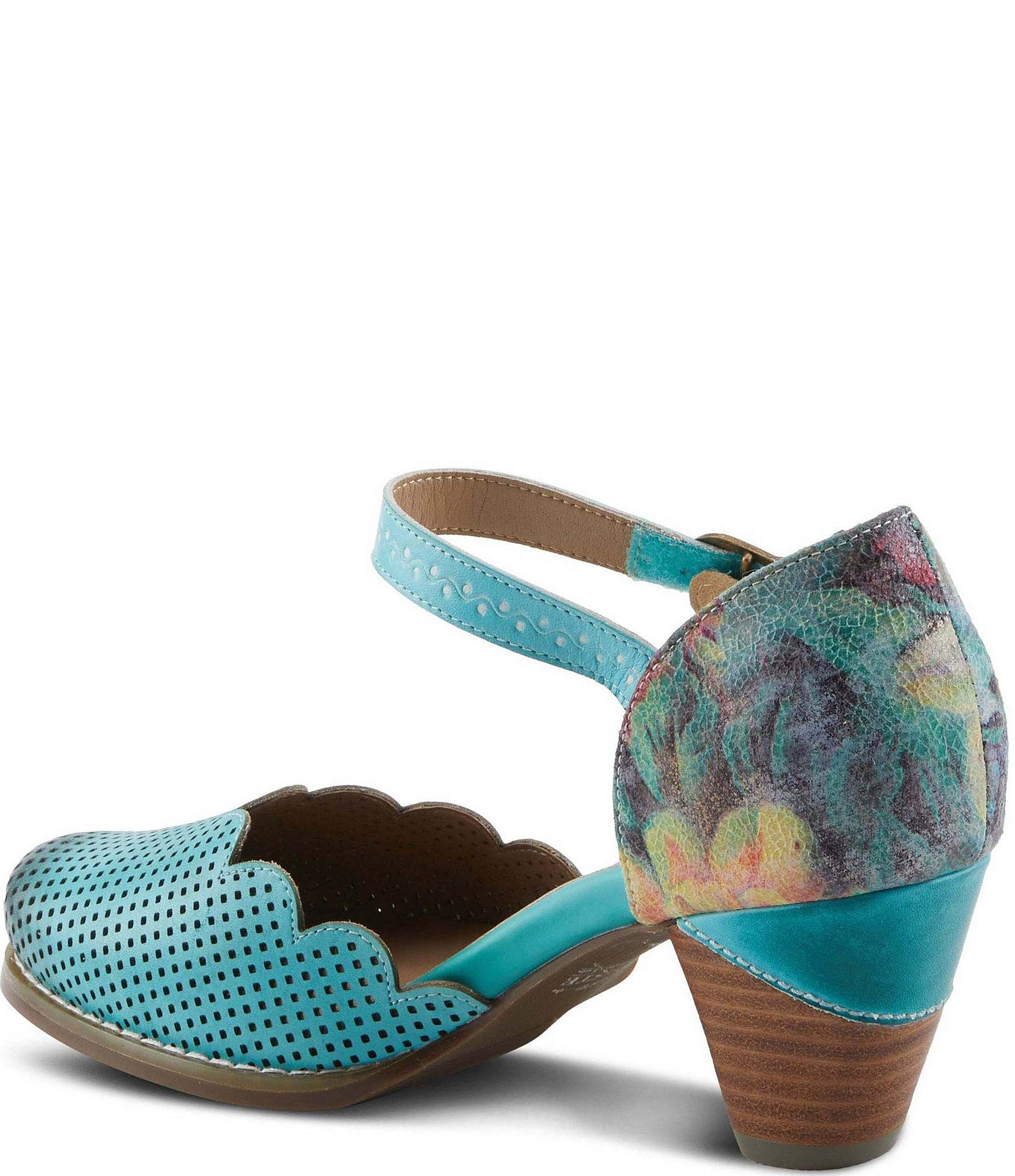 L'ARTISTE Parchelle Perforated Leather Pumps