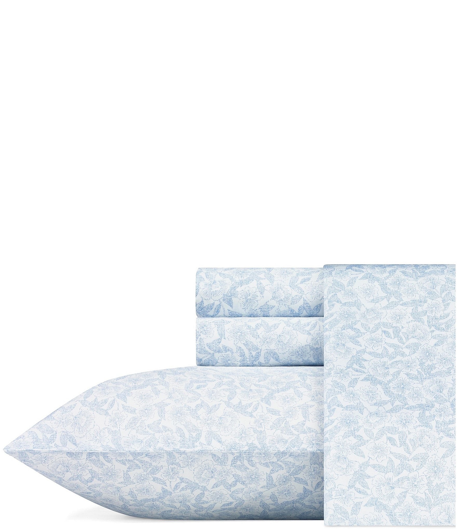 Laura Ashley 300-Thread Count Blossoming Sheet Set | Dillard's