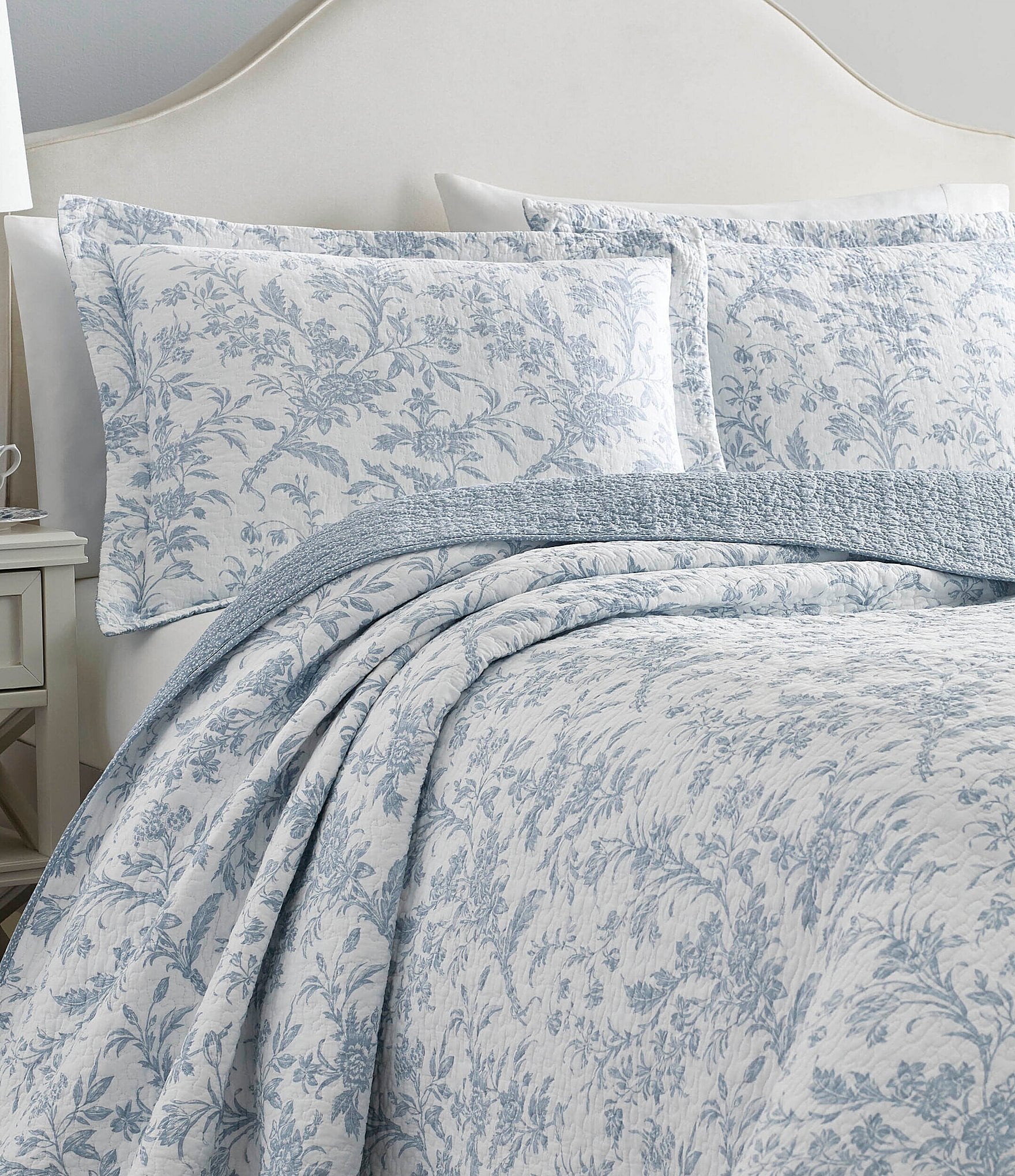 Laura Ashley Amberley Floral Toile Quilt Mini Set