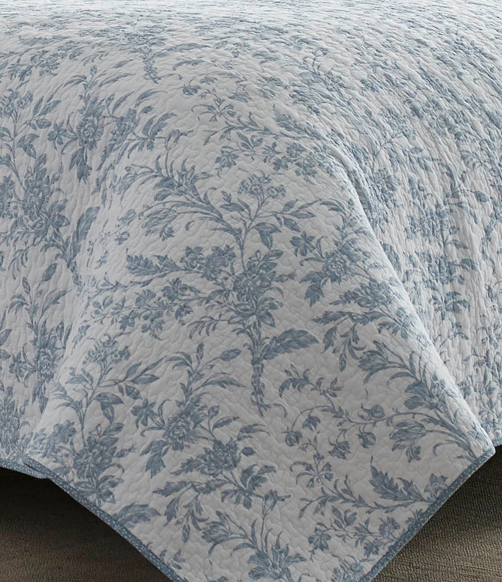 Laura Ashley Amberley Floral Toile Quilt Mini Set