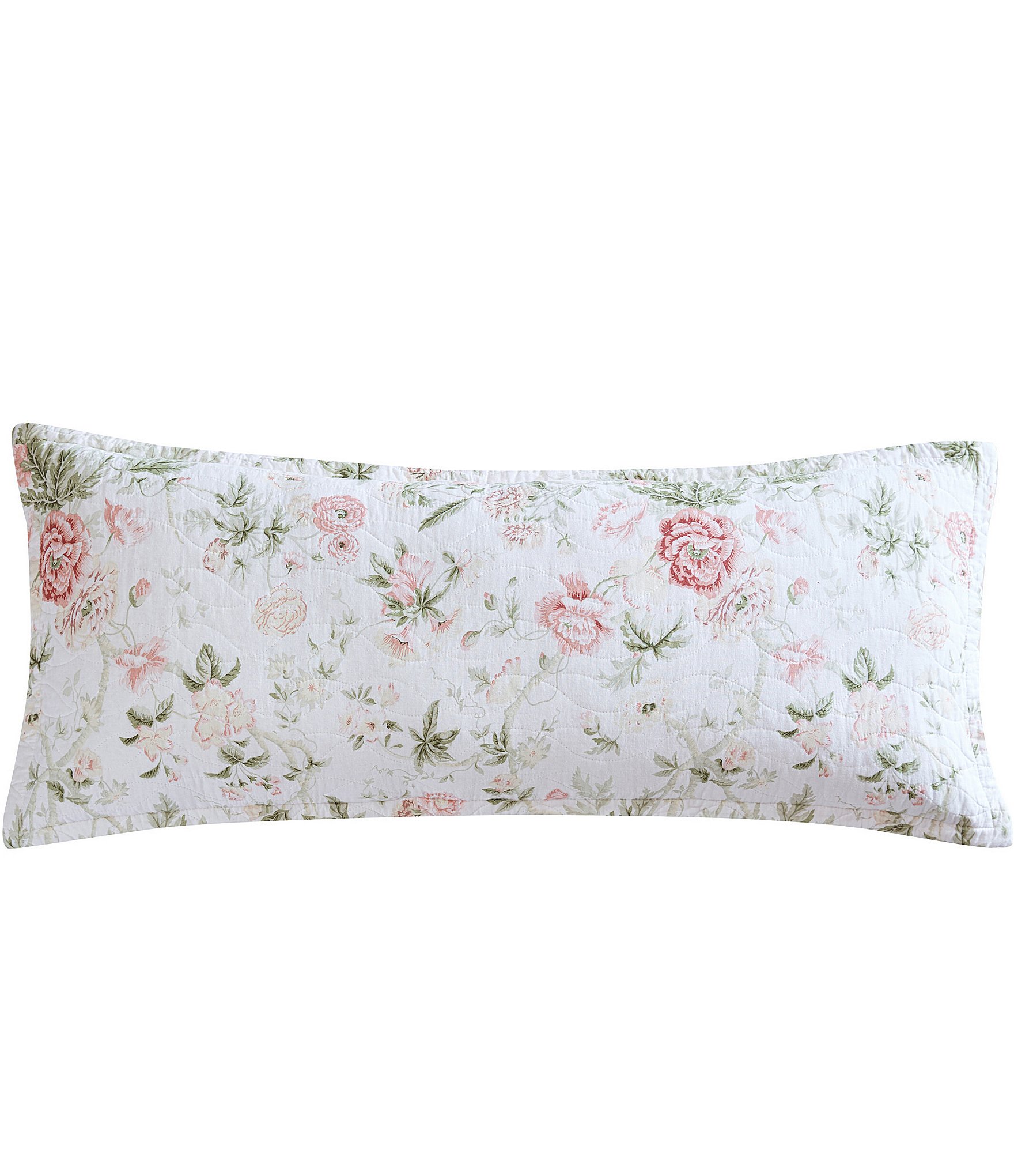 Laura Ashley Breezy Floral Pink Daybed Quilt & Sham Set