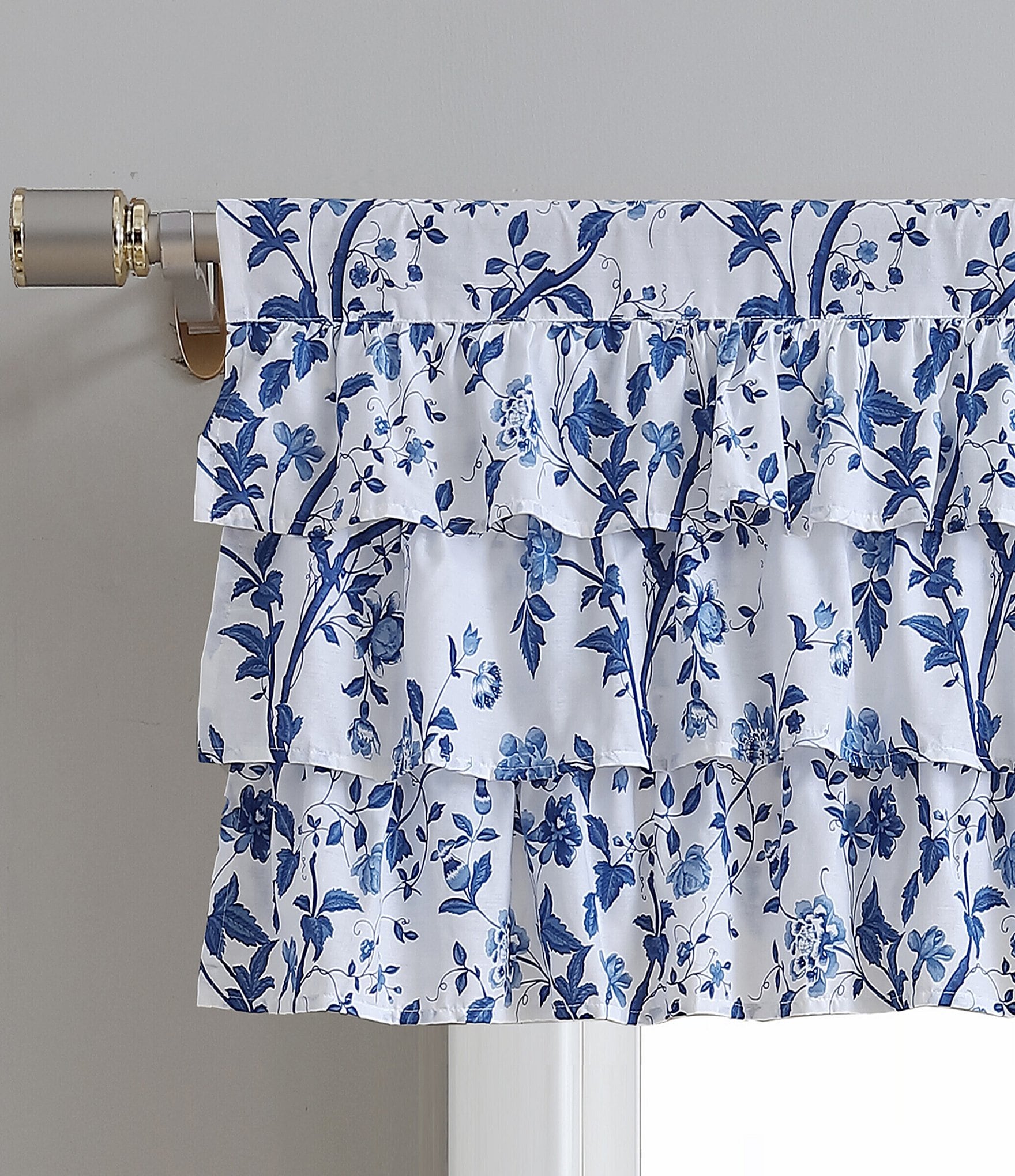 Laura Ashley Elise Tier Ruffled Window Valance