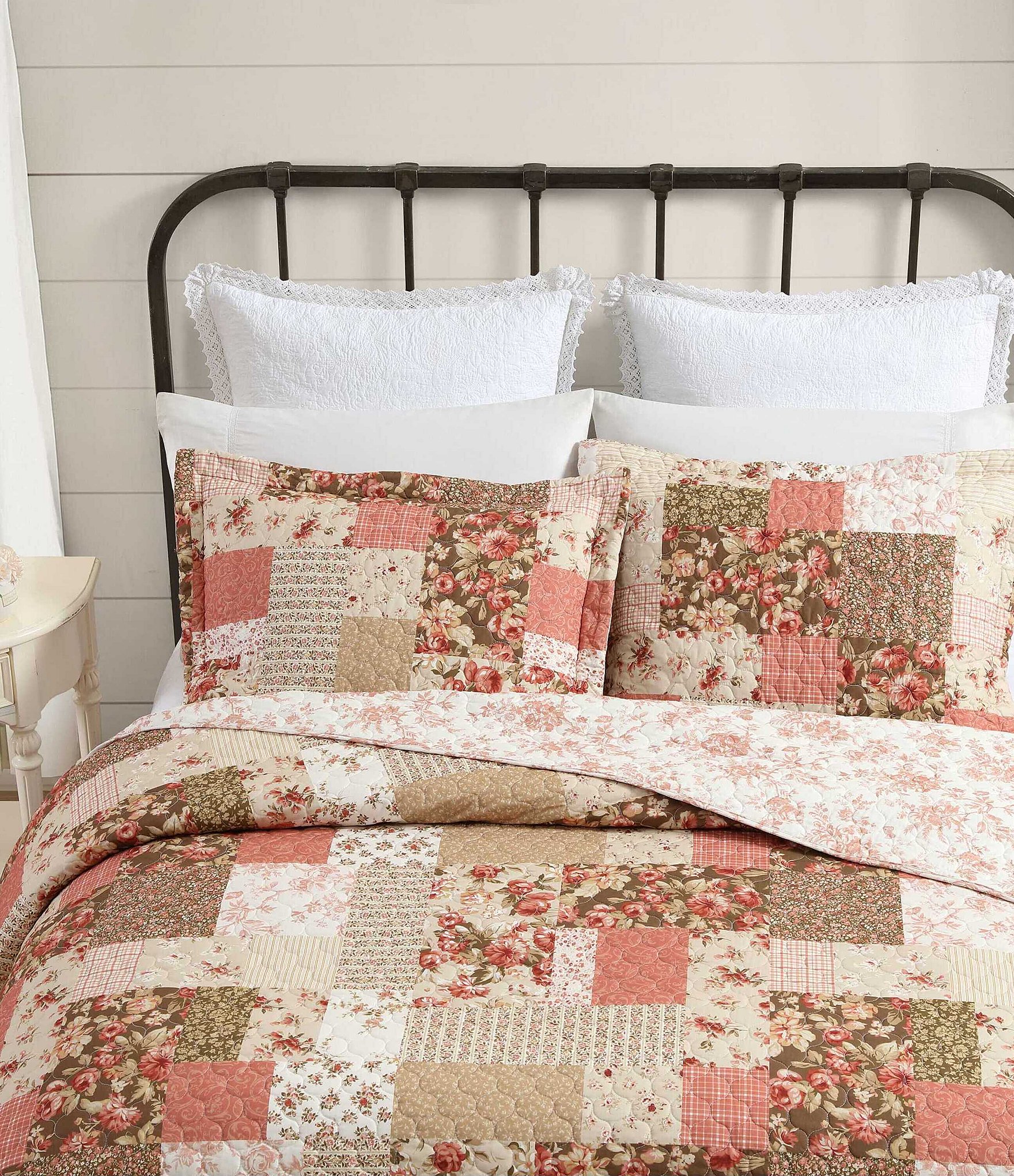 Laura Ashley Harrietta Patchwork Reversible Quilt Mini Set