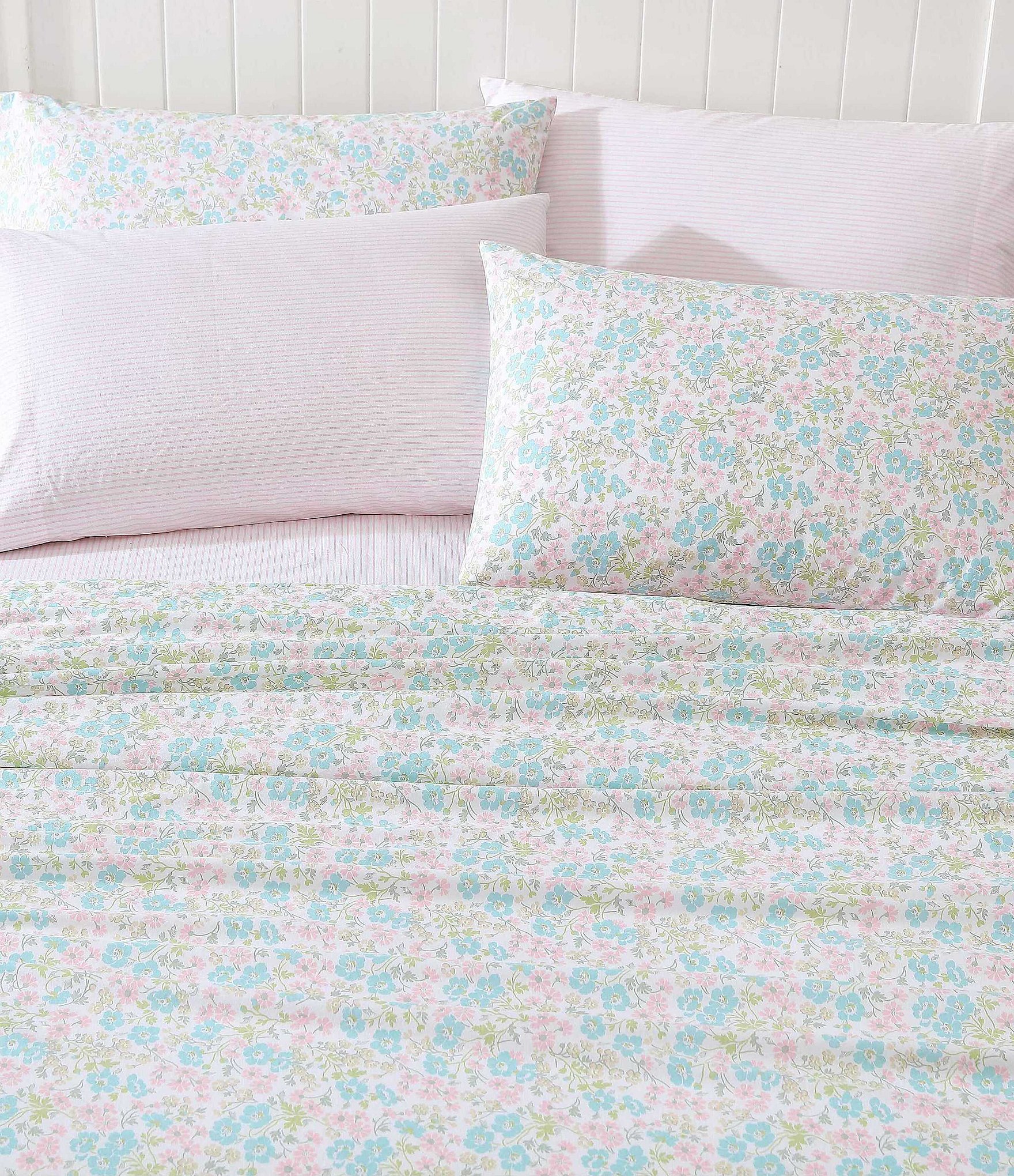 Laura Ashley Jaynie Mixed Print Cotton 6-Piece Sheet Set
