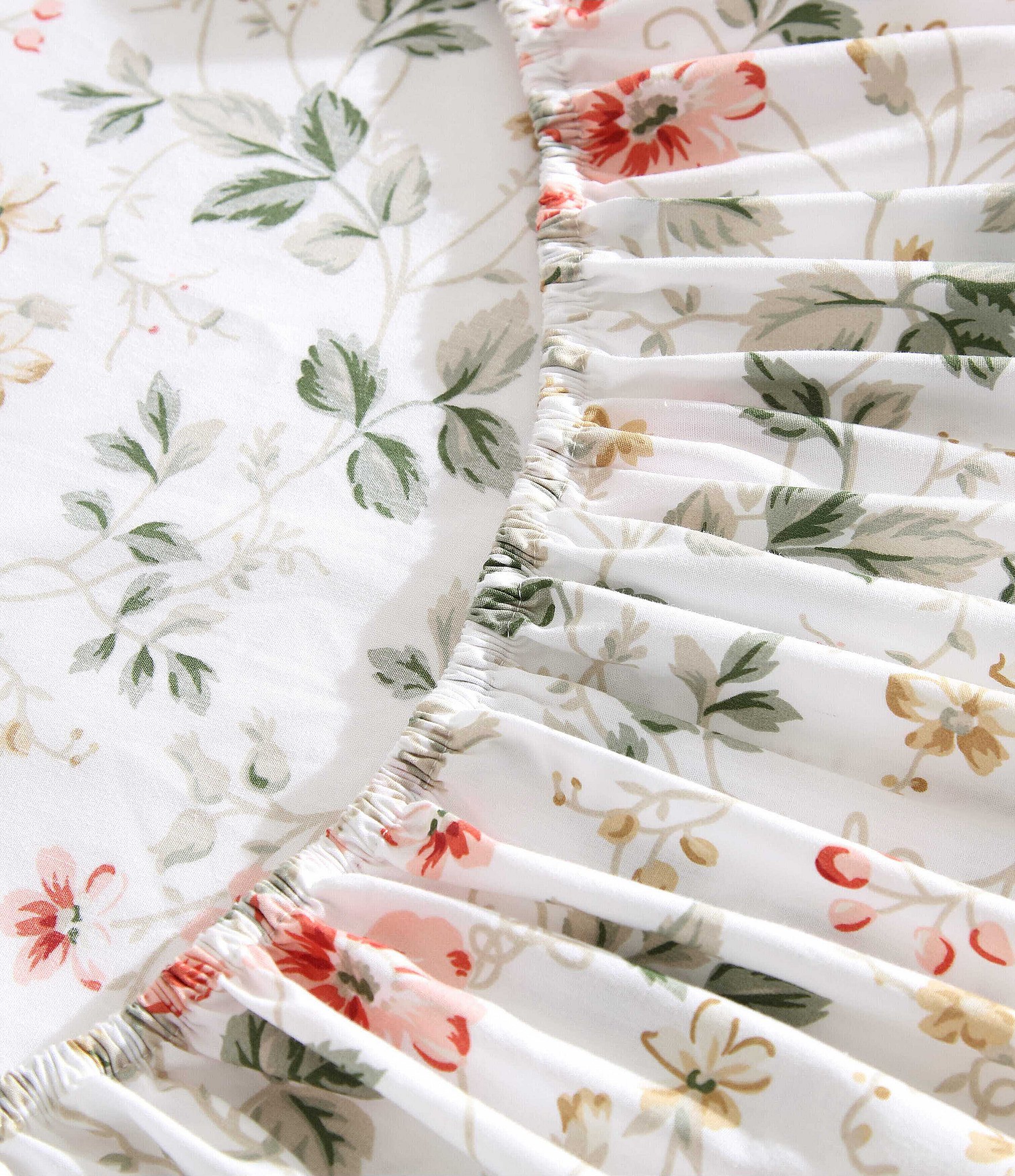 Laura Ashley Meadow Floral Cotton Flannel Sheet Set