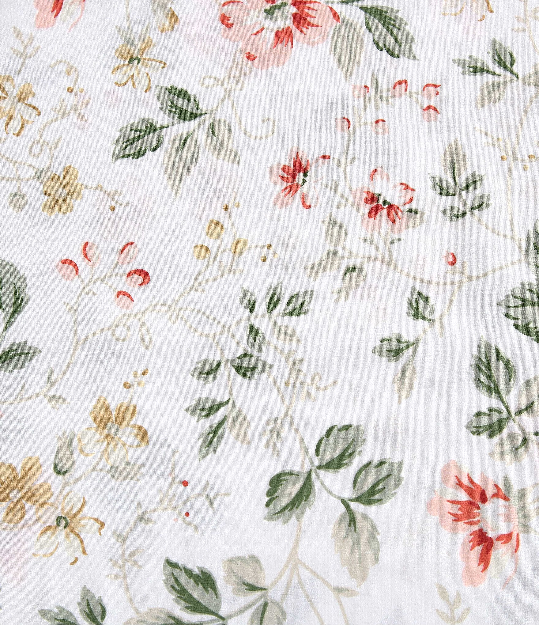 Laura Ashley Meadow Floral Cotton Flannel Sheet Set